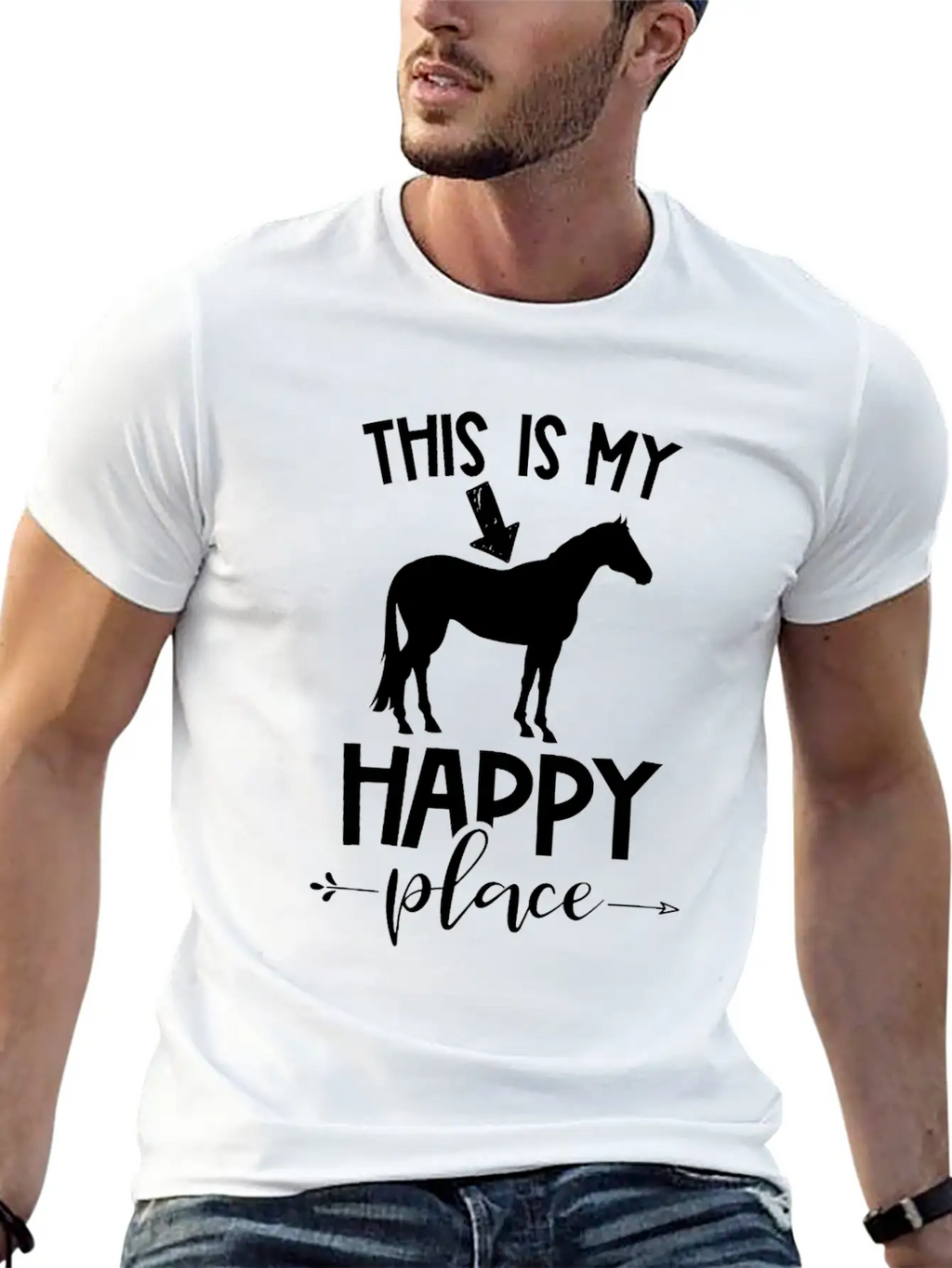 Horse Riding Unisex Short Sleeve Soft Cotton T-Shirt – Casual Everyday Wear