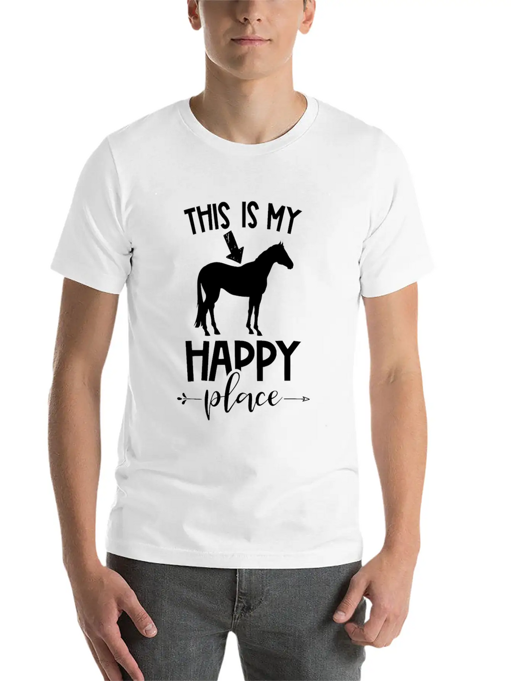 Horse Riding Unisex Short Sleeve Soft Cotton T-Shirt – Casual Everyday Wear