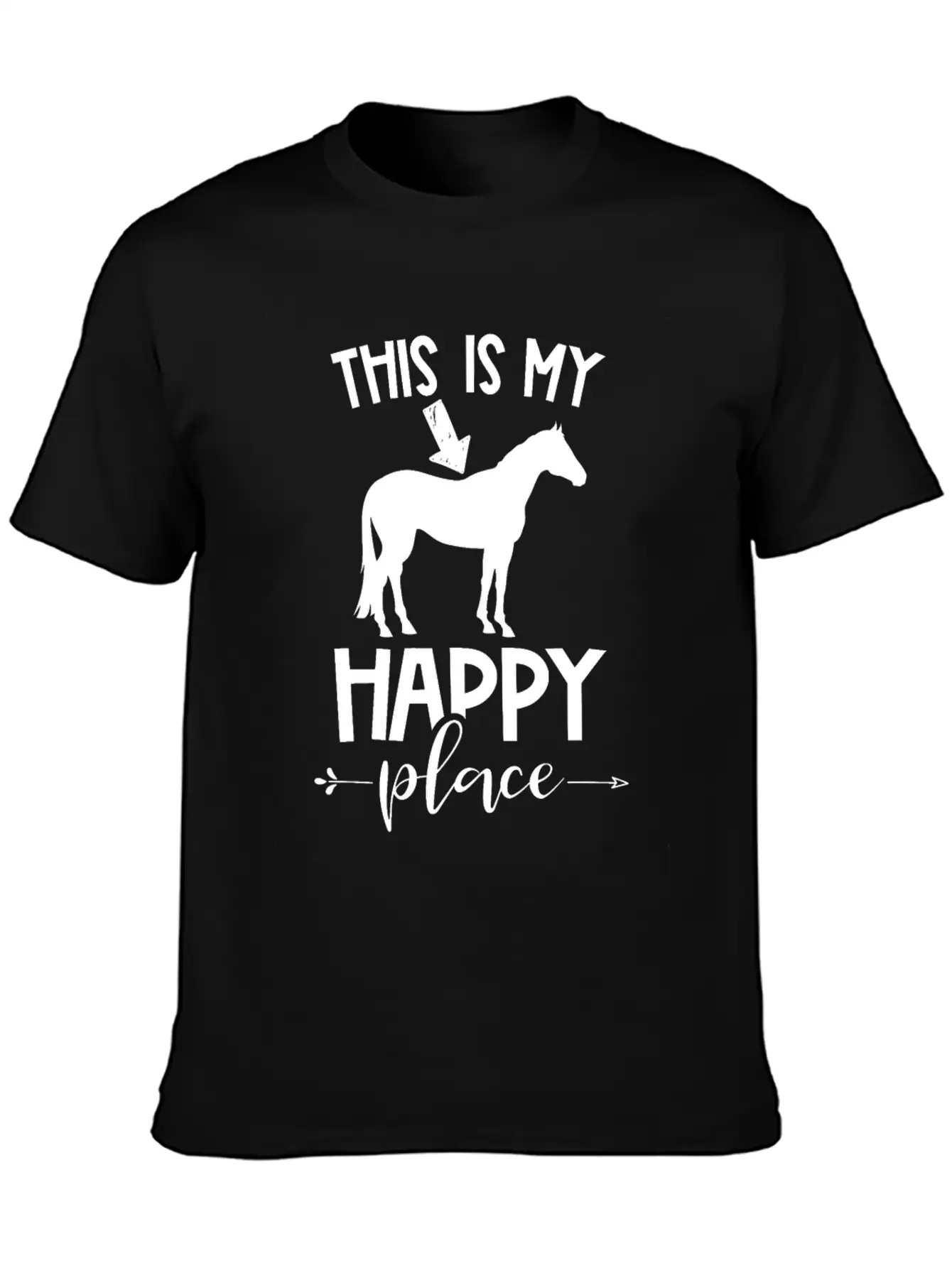 Horse Riding Unisex Short Sleeve Soft Cotton T-Shirt – Casual Everyday Wear