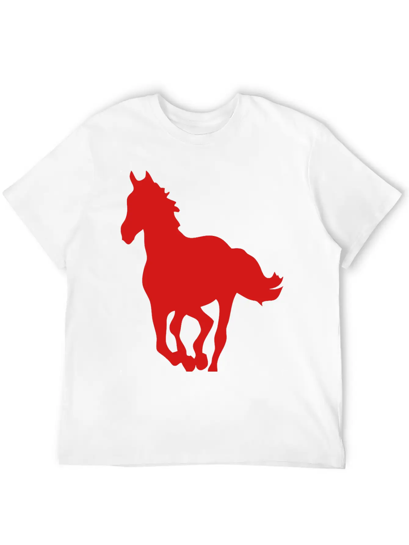 Horse Shade Shadow Figure 8 Unisex Casual T-Shirt – Clean Design For Daily Comfort