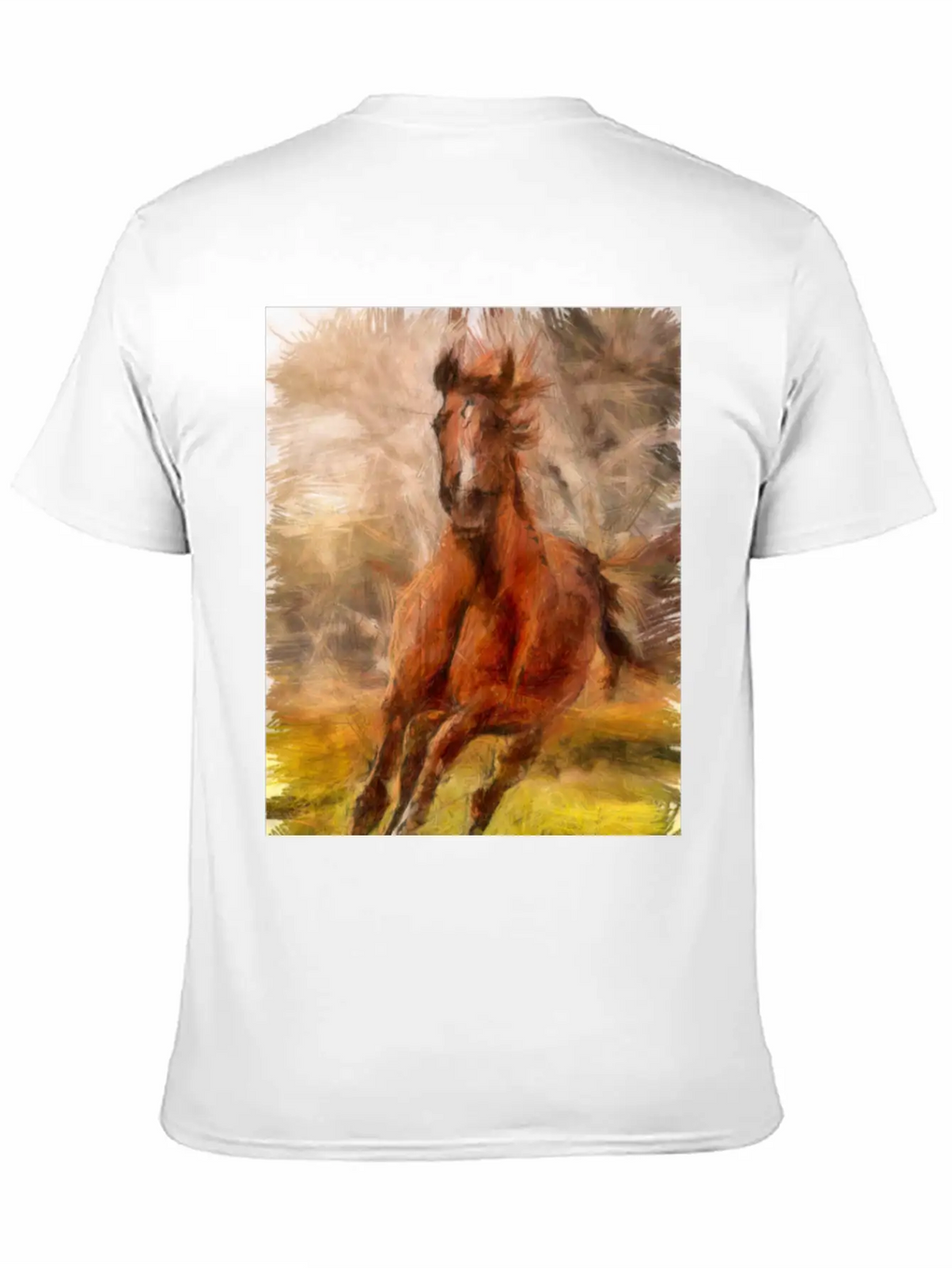Horse Shirt Unisex Short Sleeve Soft Cotton T-Shirt – Casual Everyday Wear