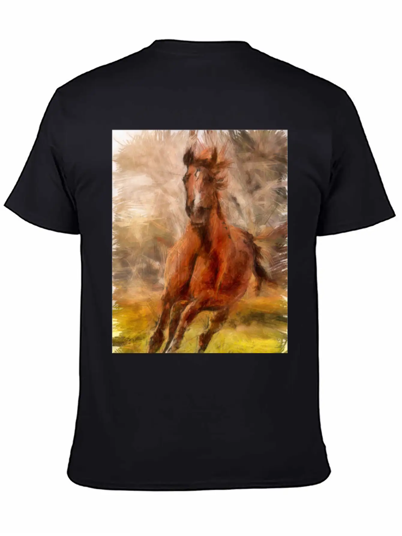 Horse Shirt Unisex Short Sleeve Soft Cotton T-Shirt – Casual Everyday Wear