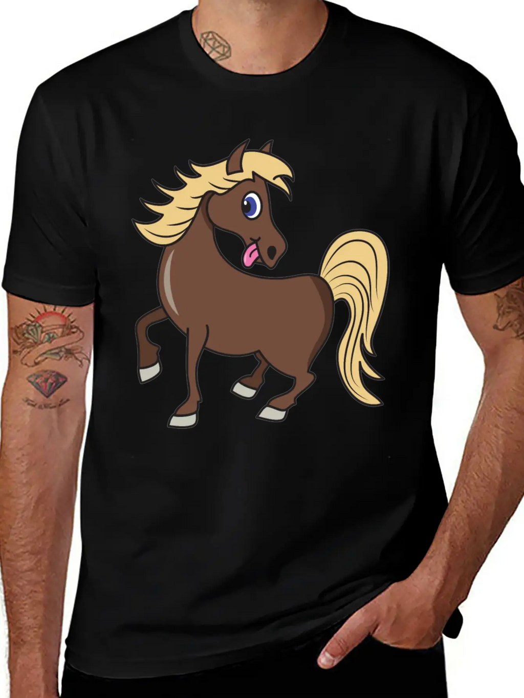 Horse Stylish Everyday T-Shirt – Unisex Basic Cotton Tee