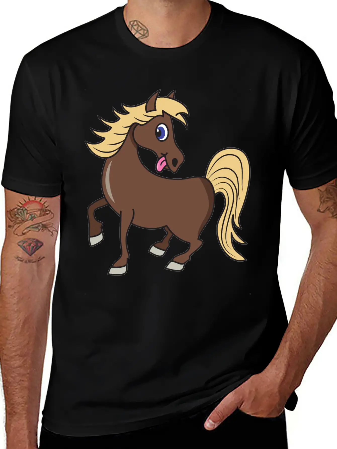 Horse Stylish Everyday T-Shirt – Unisex Basic Cotton Tee