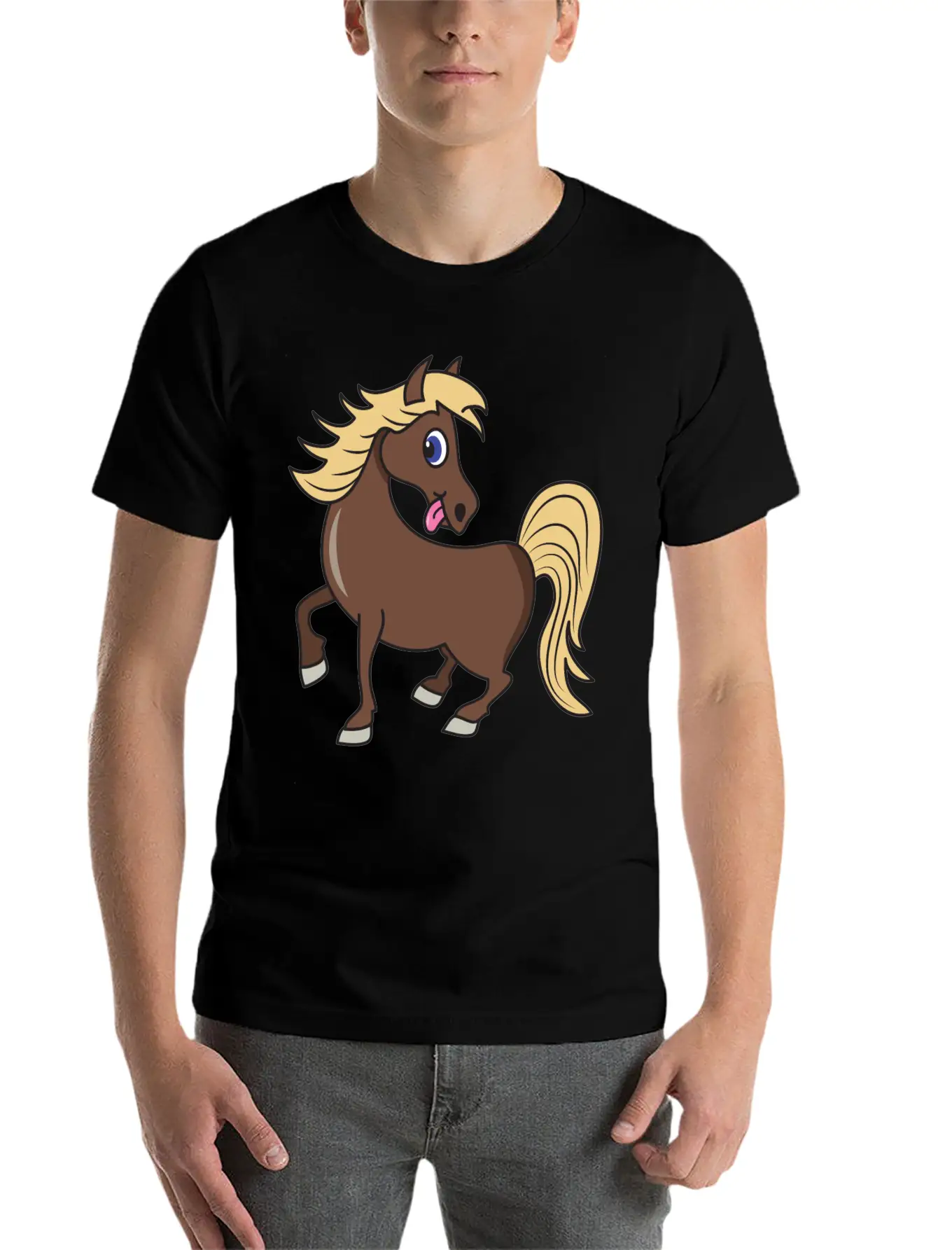 Horse Stylish Everyday T-Shirt – Unisex Basic Cotton Tee