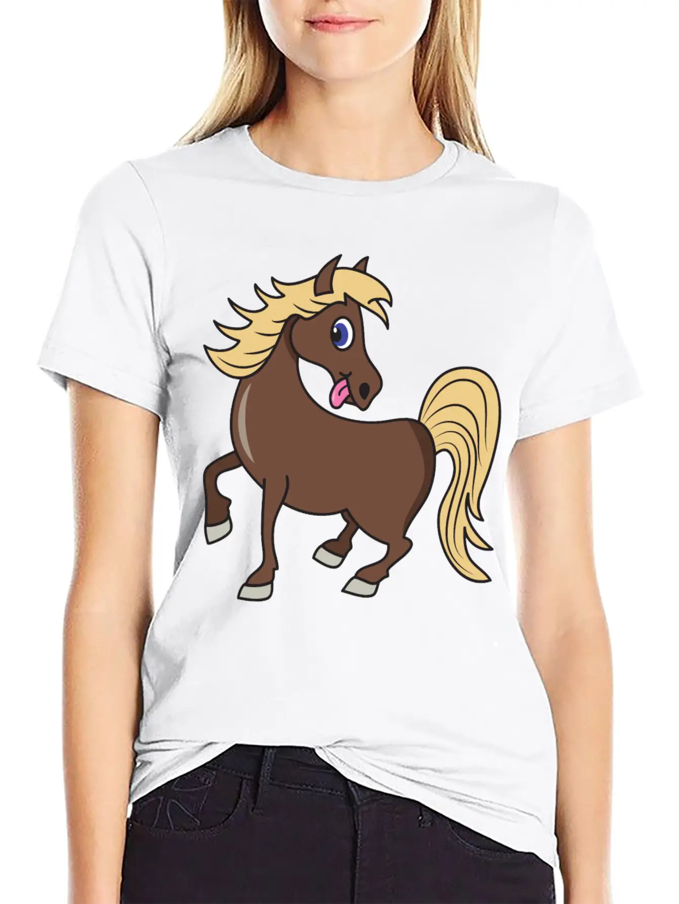Horse Stylish Everyday T-Shirt – Unisex Basic Cotton Tee