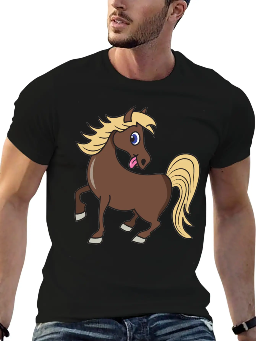 Horse Stylish Everyday T-Shirt – Unisex Basic Cotton Tee
