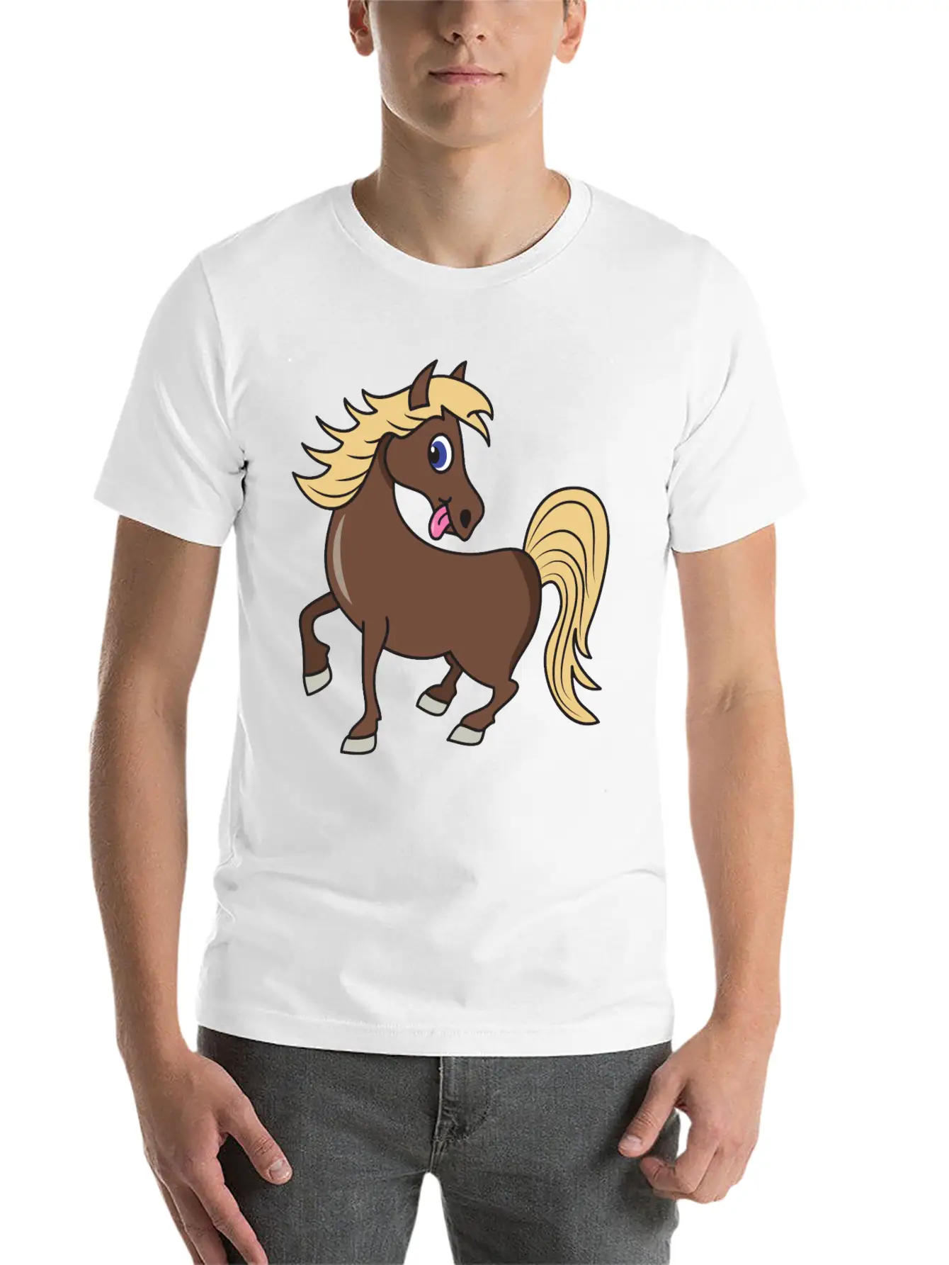 Horse Stylish Everyday T-Shirt – Unisex Basic Cotton Tee