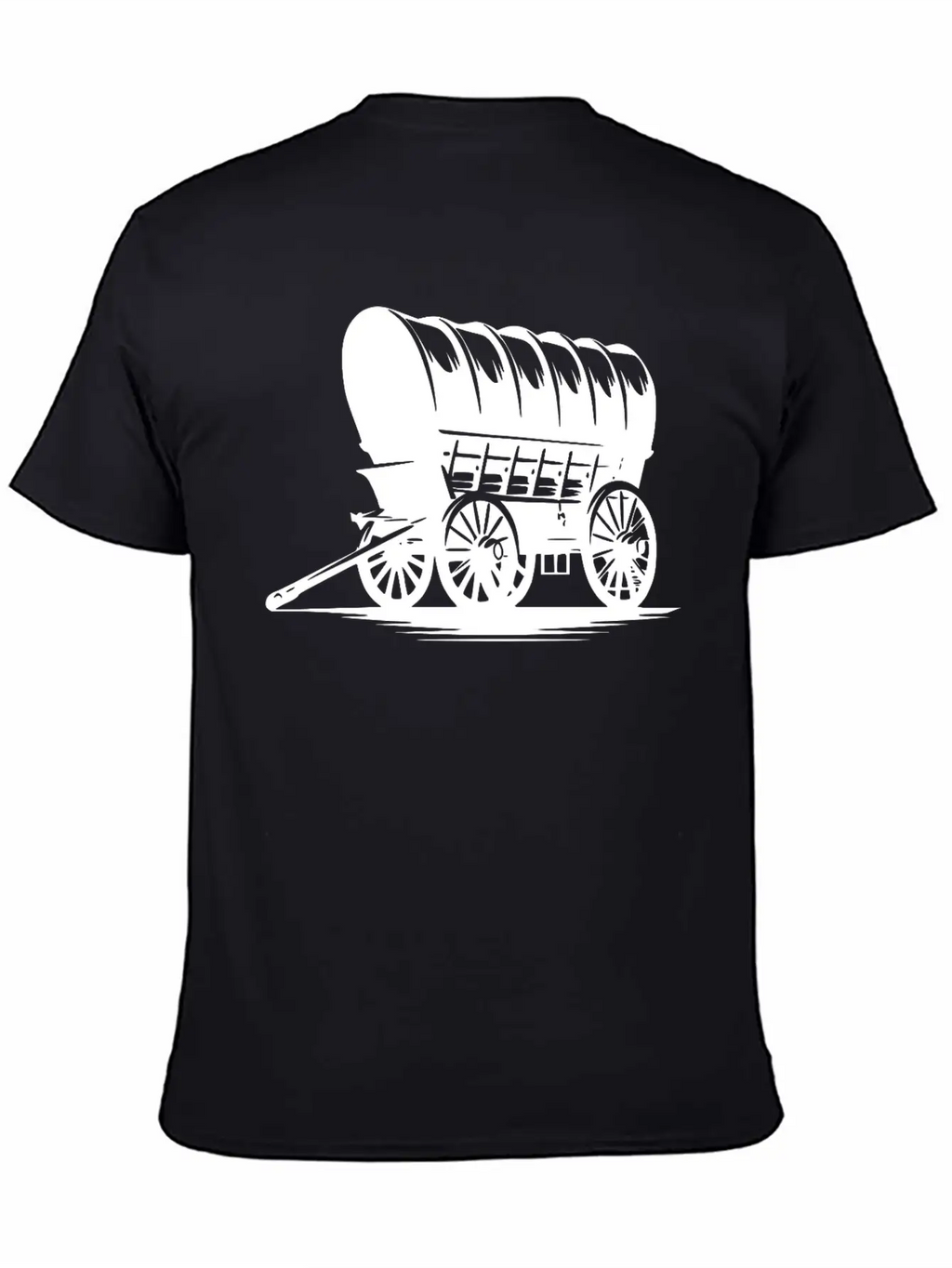 Horse Team Covered Wagon Casual Graphic T-Shirt – Simple And Comfortable Daily Wear