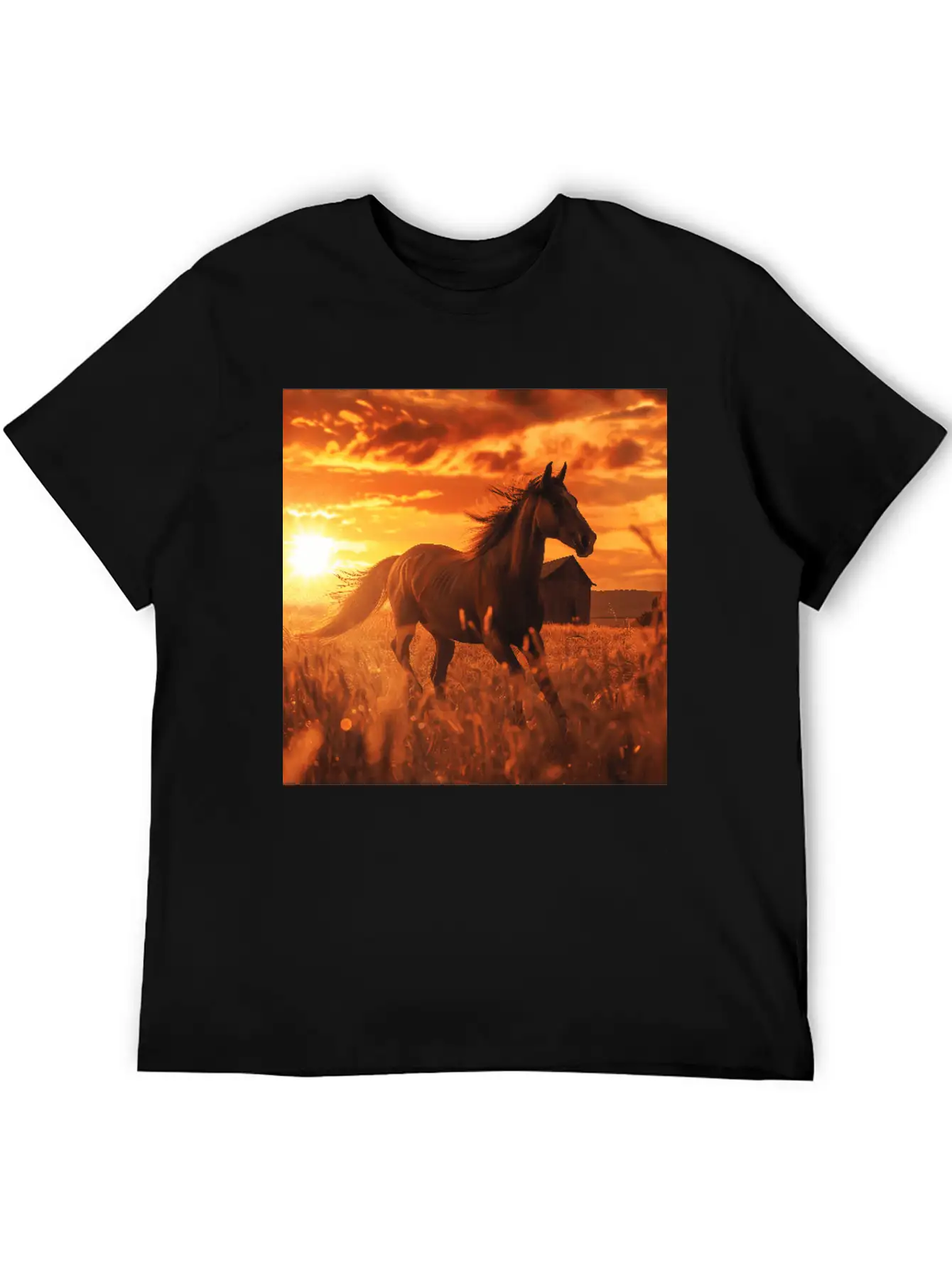 Horse Unisex Casual T-Shirt – Clean Design For Daily Comfort