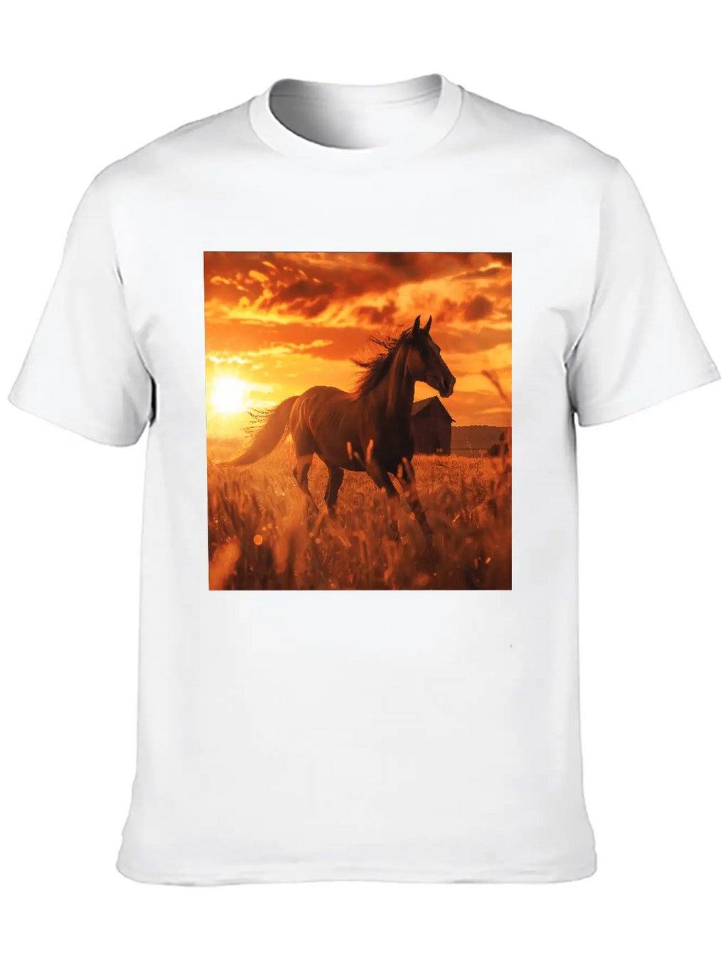Horse Unisex Casual T-Shirt – Clean Design For Daily Comfort