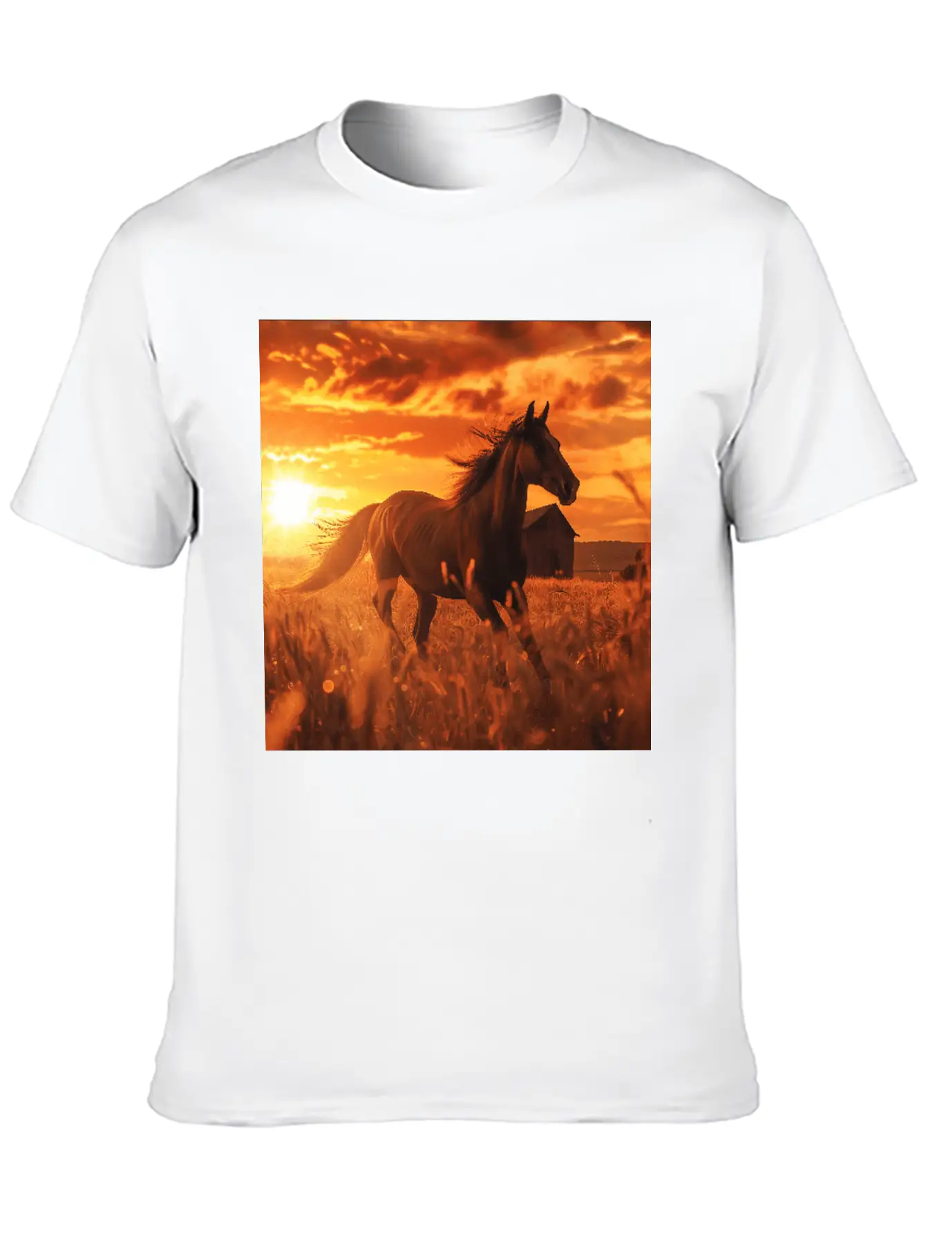 Horse Unisex Casual T-Shirt – Clean Design For Daily Comfort
