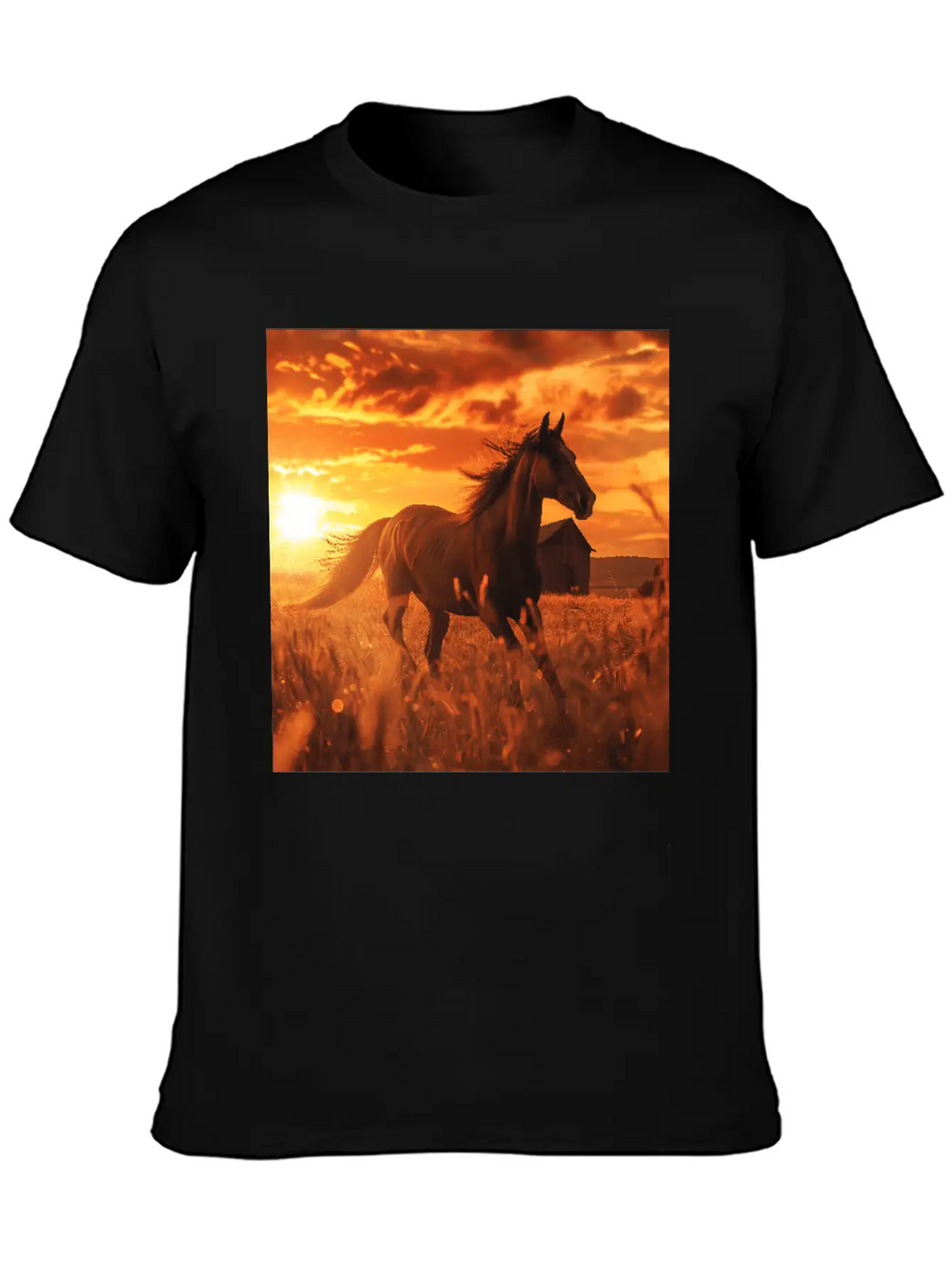 Horse Unisex Casual T-Shirt – Clean Design For Daily Comfort