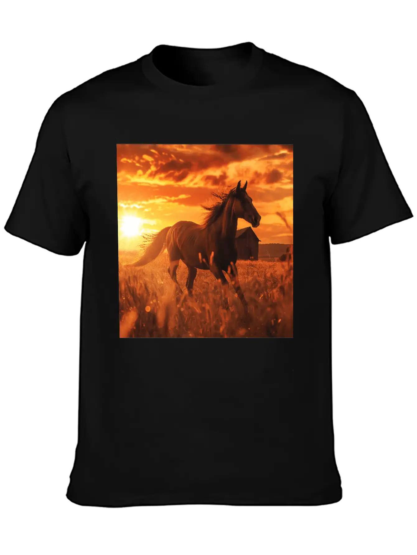 Horse Unisex Casual T-Shirt – Clean Design For Daily Comfort