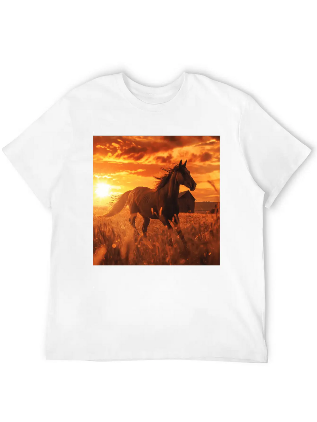 Horse Unisex Casual T-Shirt – Clean Design For Daily Comfort
