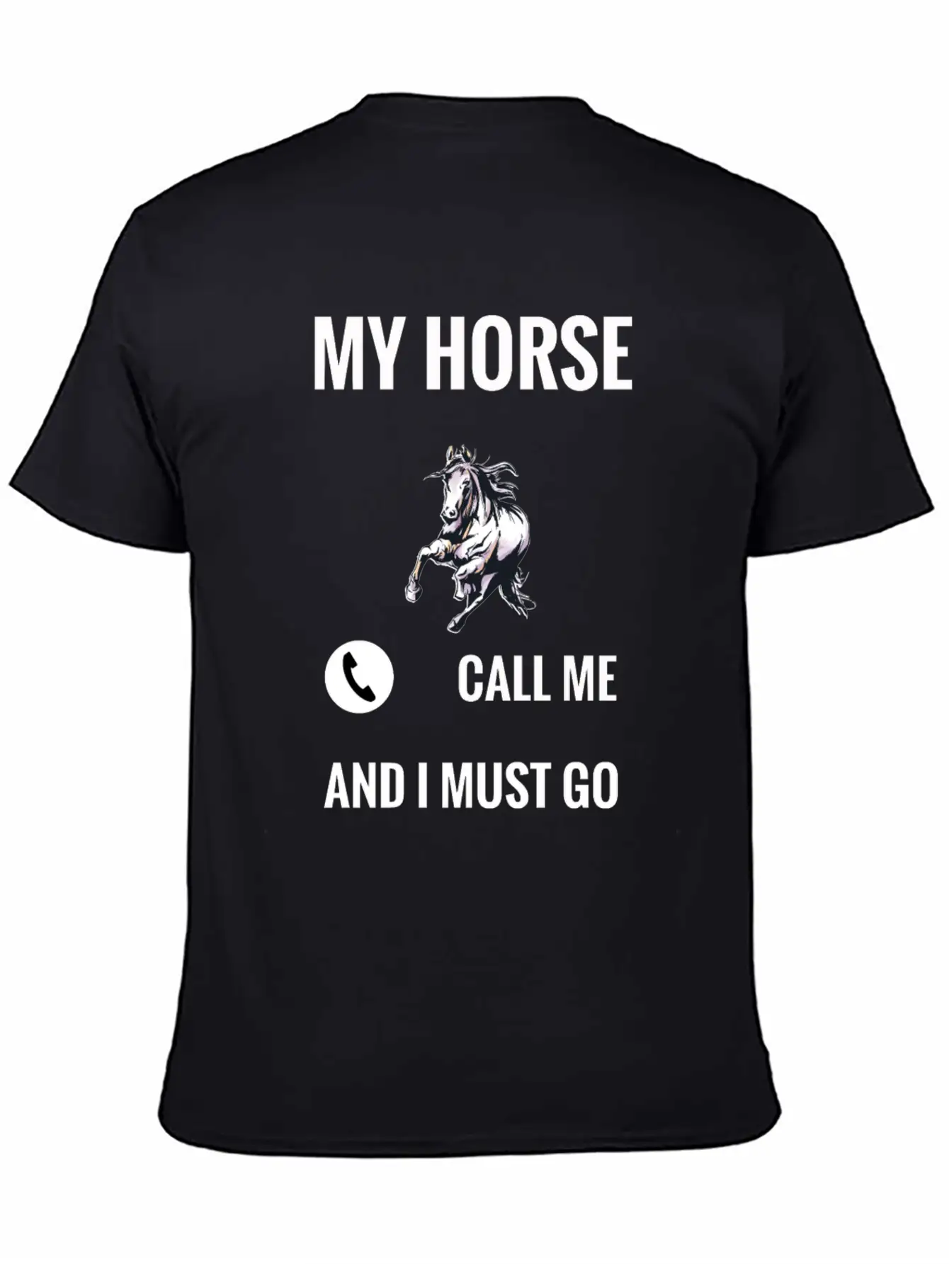 Horse Unisex Short Sleeve Soft Cotton T-Shirt – Casual Everyday Wear