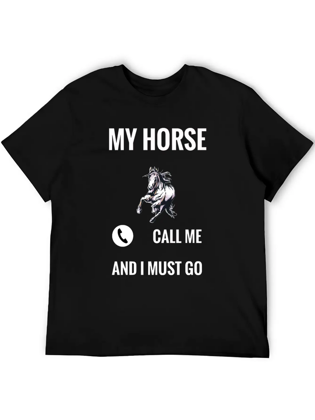 Horse Unisex Short Sleeve Soft Cotton T-Shirt – Casual Everyday Wear