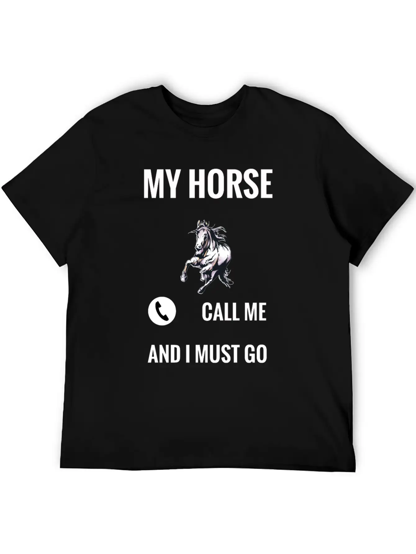 Horse Unisex Short Sleeve Soft Cotton T-Shirt – Casual Everyday Wear