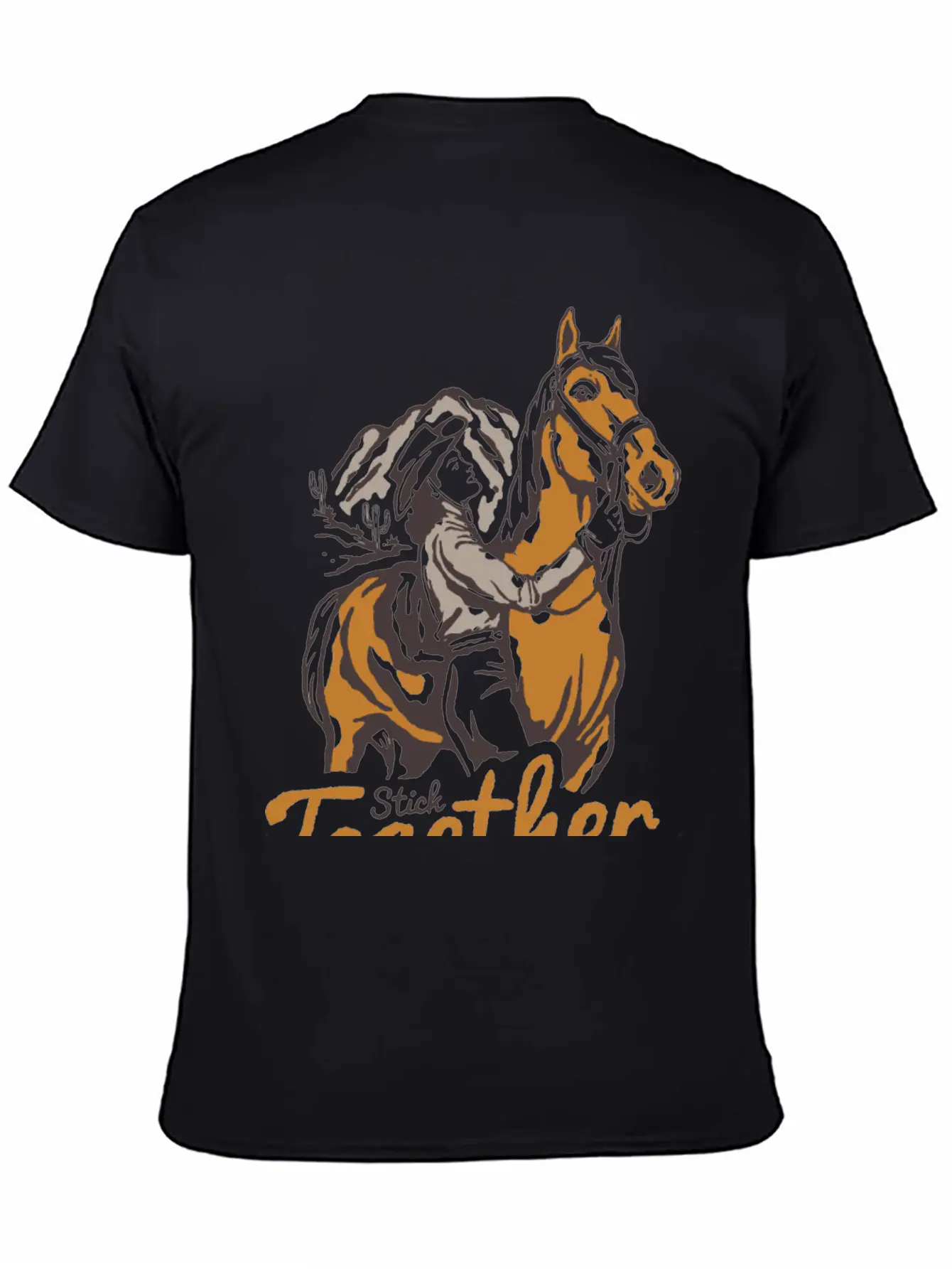 Horseback Adventure At Dusk - Unique Nature Classic Fit Graphic Tee For Daily Comfort – Unisex Cotton Shirt