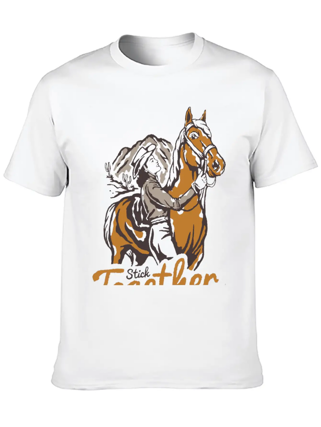 Horseback Adventure At Dusk - Unique Nature Classic Fit Graphic Tee For Daily Comfort – Unisex Cotton Shirt