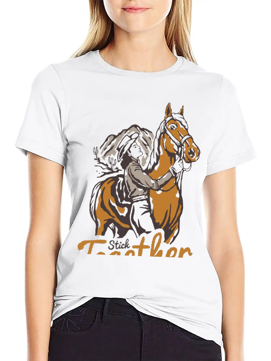 Horseback Adventure At Dusk - Unique Nature Classic Fit Graphic Tee For Daily Comfort – Unisex Cotton Shirt