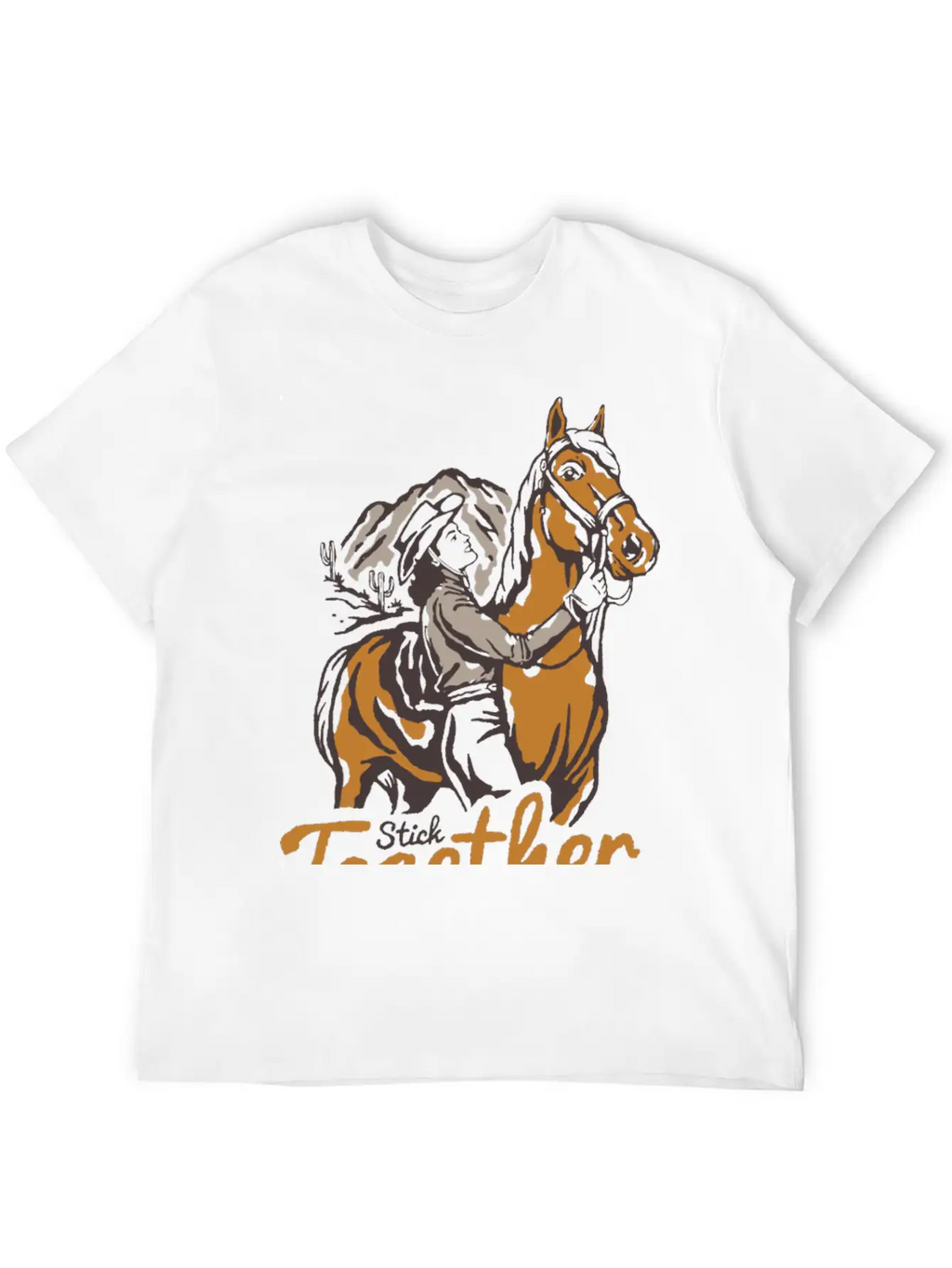 Horseback Adventure At Dusk - Unique Nature Classic Fit Graphic Tee For Daily Comfort – Unisex Cotton Shirt