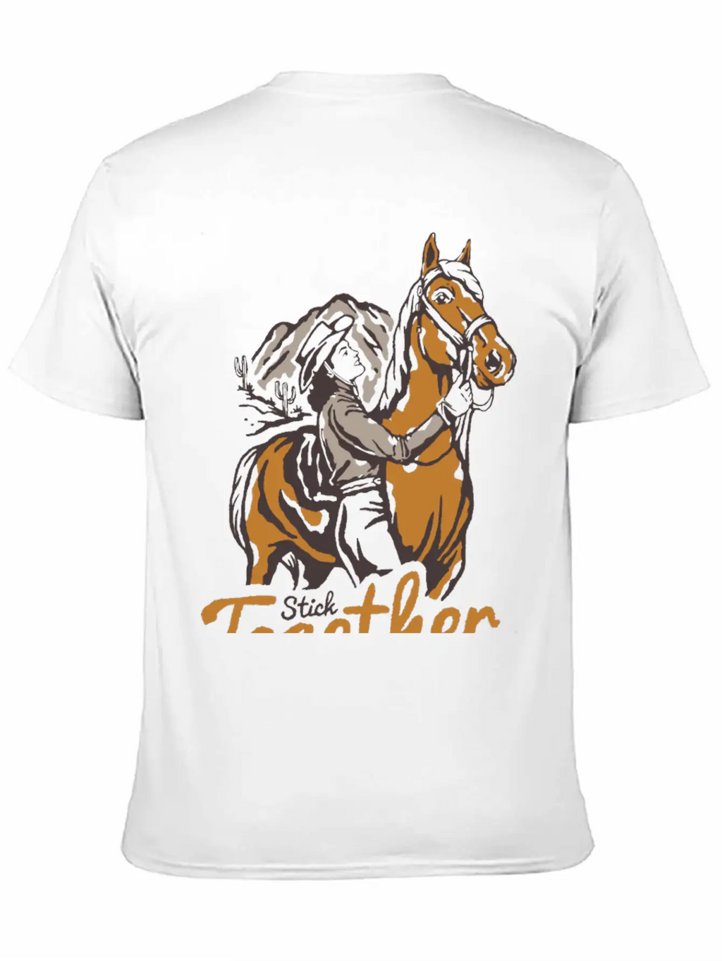 Horseback Adventure At Dusk - Unique Nature Classic Fit Graphic Tee For Daily Comfort – Unisex Cotton Shirt