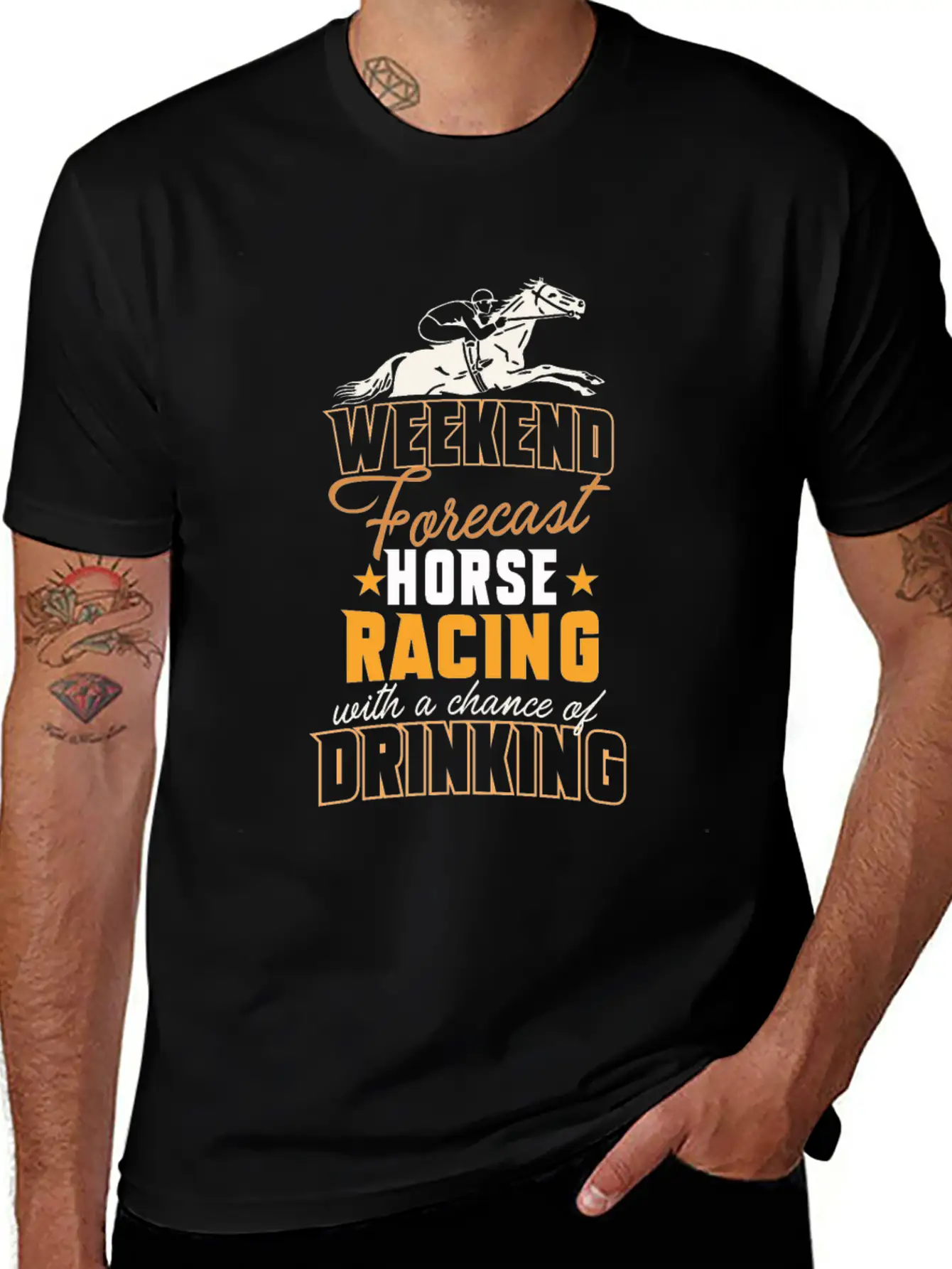 Horseback Riding Funny Horse Racing Horse Lover Unisex Casual T-Shirt – Clean Design For Daily Comfort