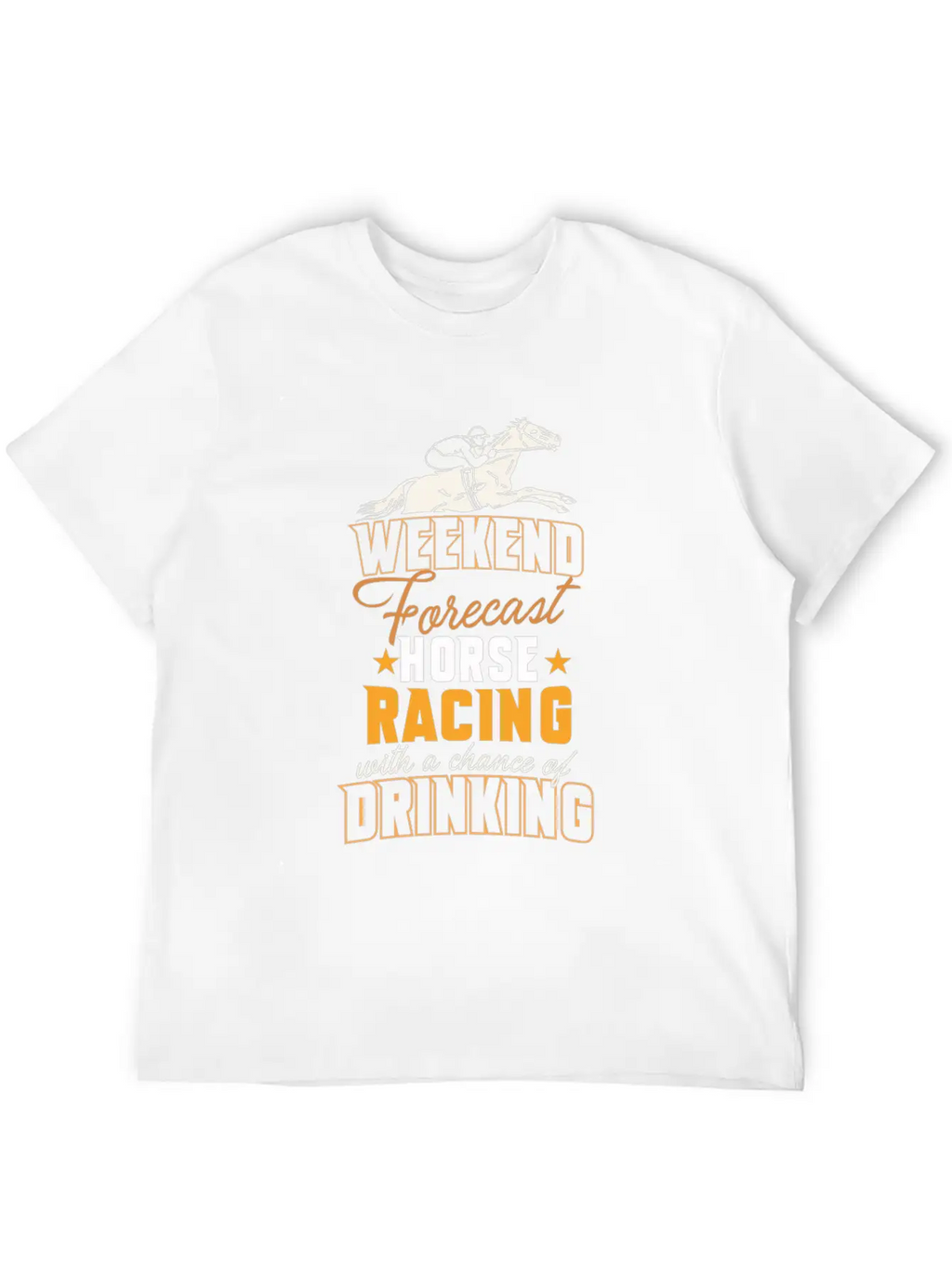 Horseback Riding Funny Horse Racing Horse Lover Unisex Casual T-Shirt – Clean Design For Daily Comfort
