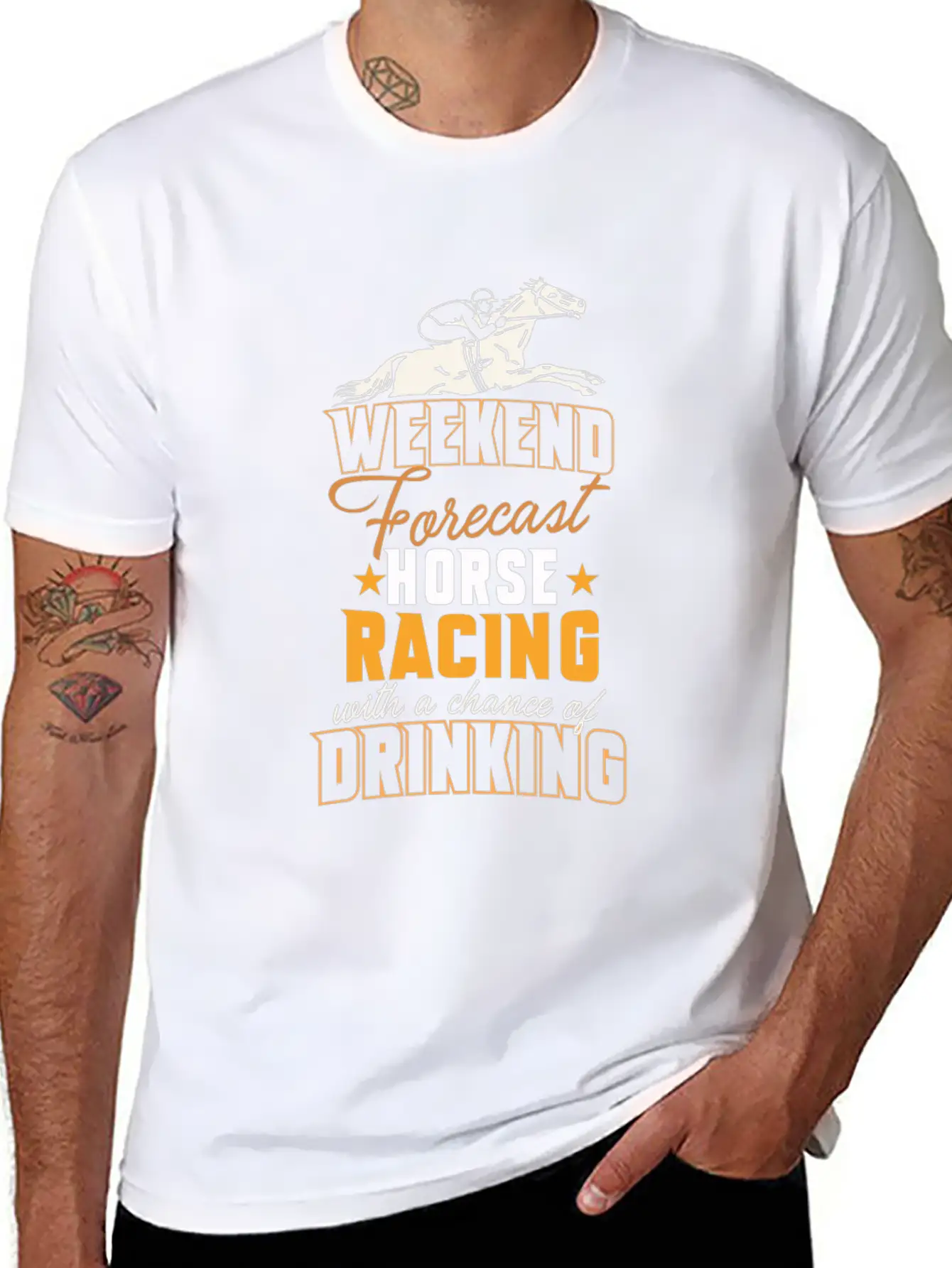 Horseback Riding Funny Horse Racing Horse Lover Unisex Casual T-Shirt – Clean Design For Daily Comfort