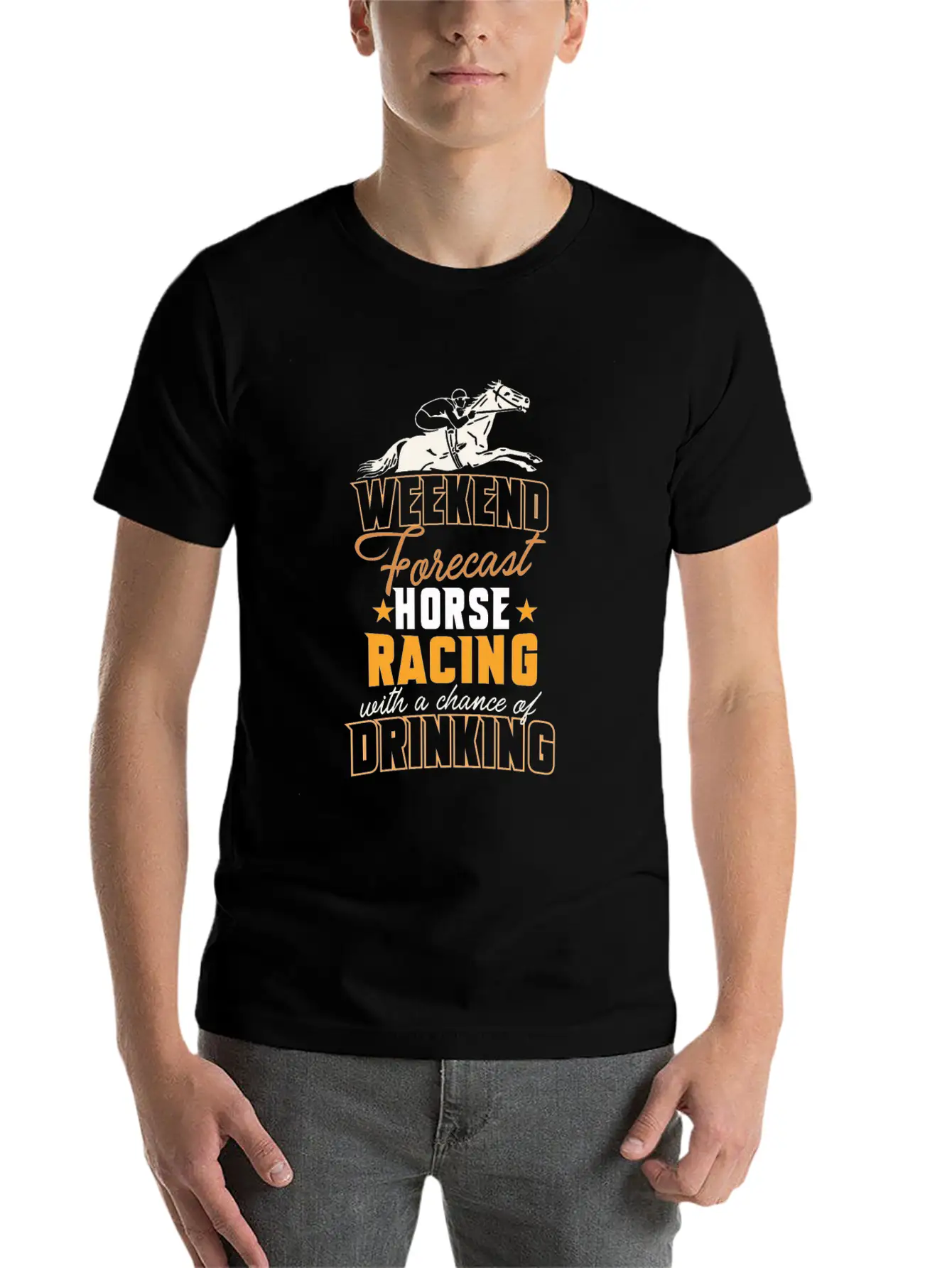 Horseback Riding Funny Horse Racing Horse Lover Unisex Casual T-Shirt – Clean Design For Daily Comfort