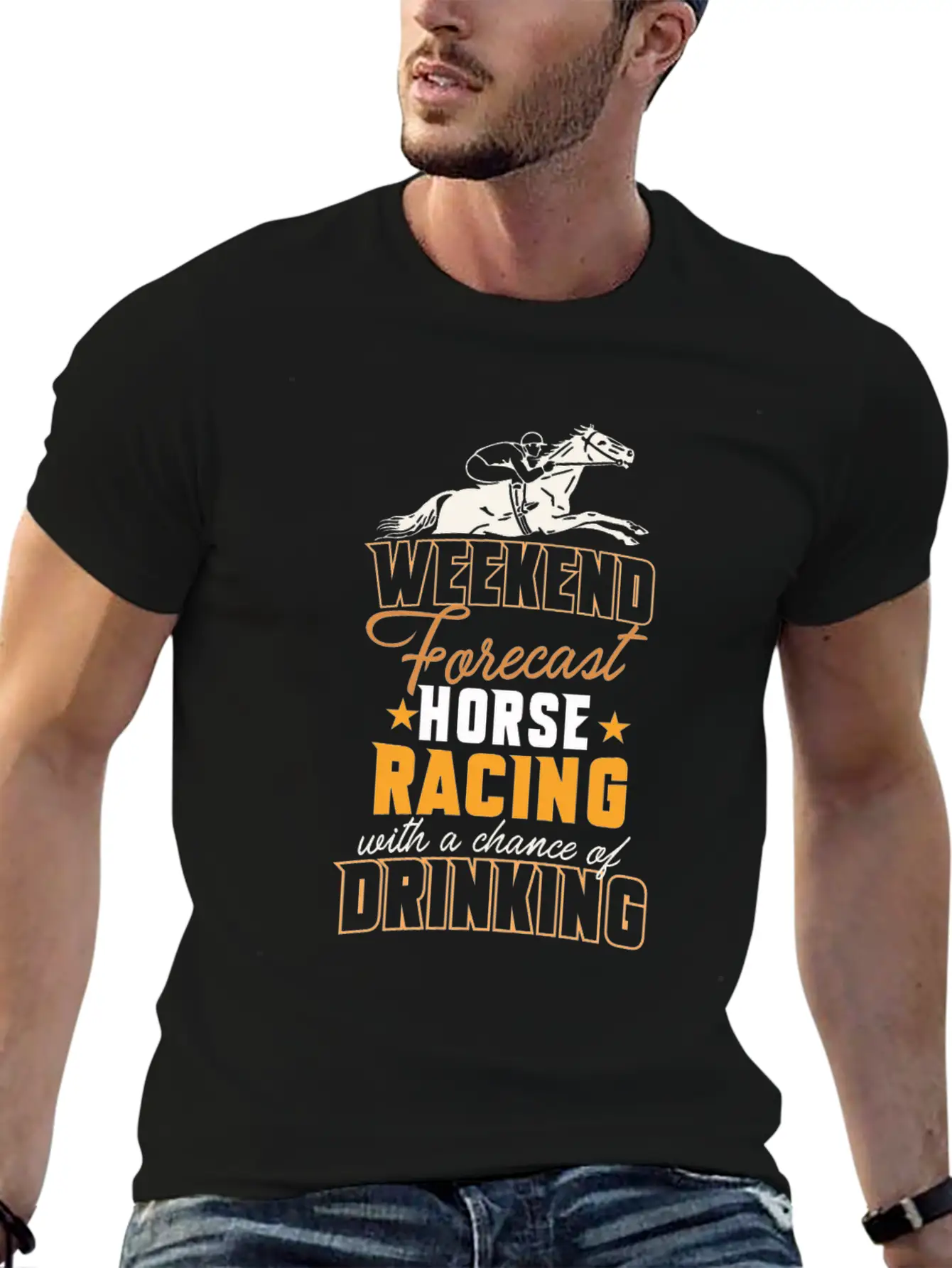 Horseback Riding Funny Horse Racing Horse Lover Unisex Casual T-Shirt – Clean Design For Daily Comfort