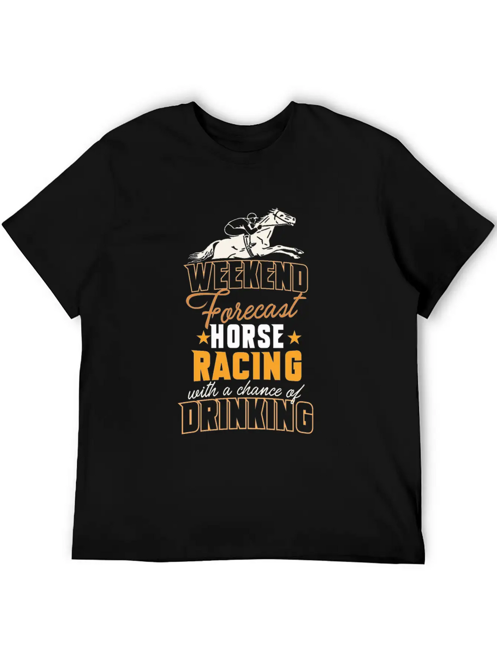 Horseback Riding Funny Horse Racing Horse Lover Unisex Casual T-Shirt – Clean Design For Daily Comfort
