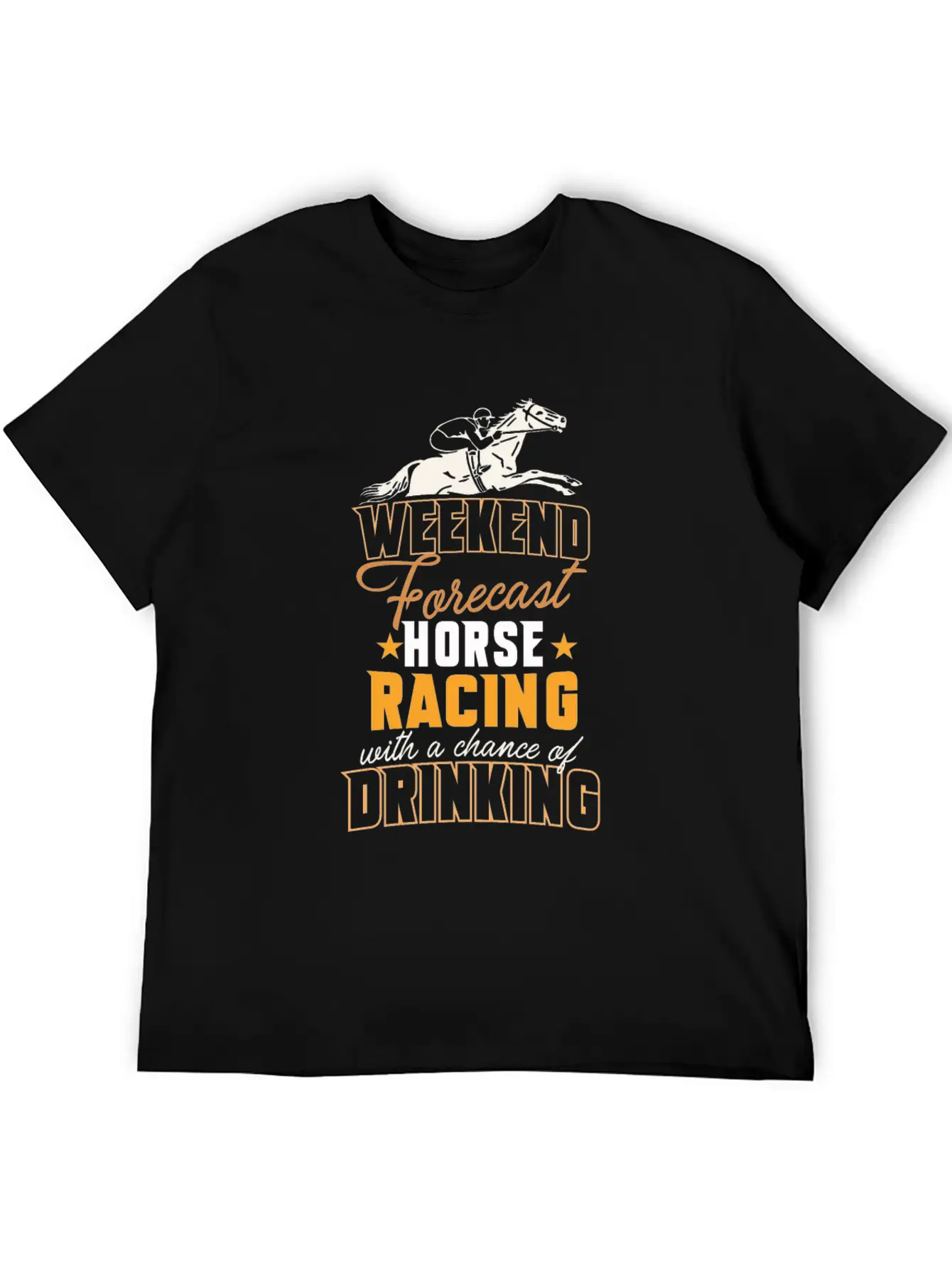 Horseback Riding Funny Horse Racing Horse Lover Unisex Casual T-Shirt – Clean Design For Daily Comfort