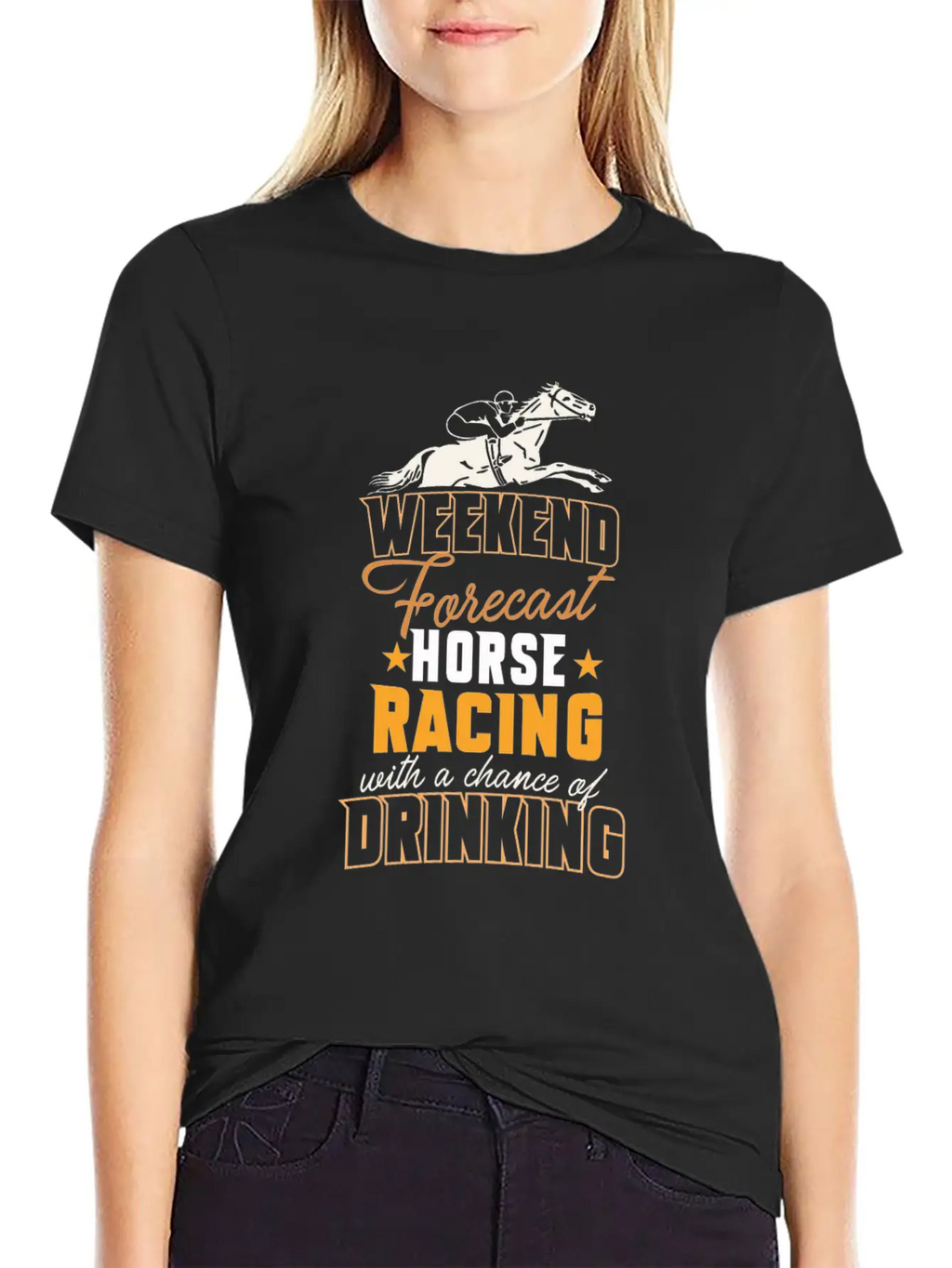 Horseback Riding Funny Horse Racing Horse Lover Unisex Casual T-Shirt – Clean Design For Daily Comfort