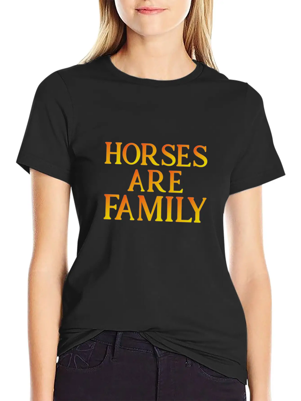 Horses Are Family 01 Unisex Casual T-Shirt – Clean Design For Daily Comfort