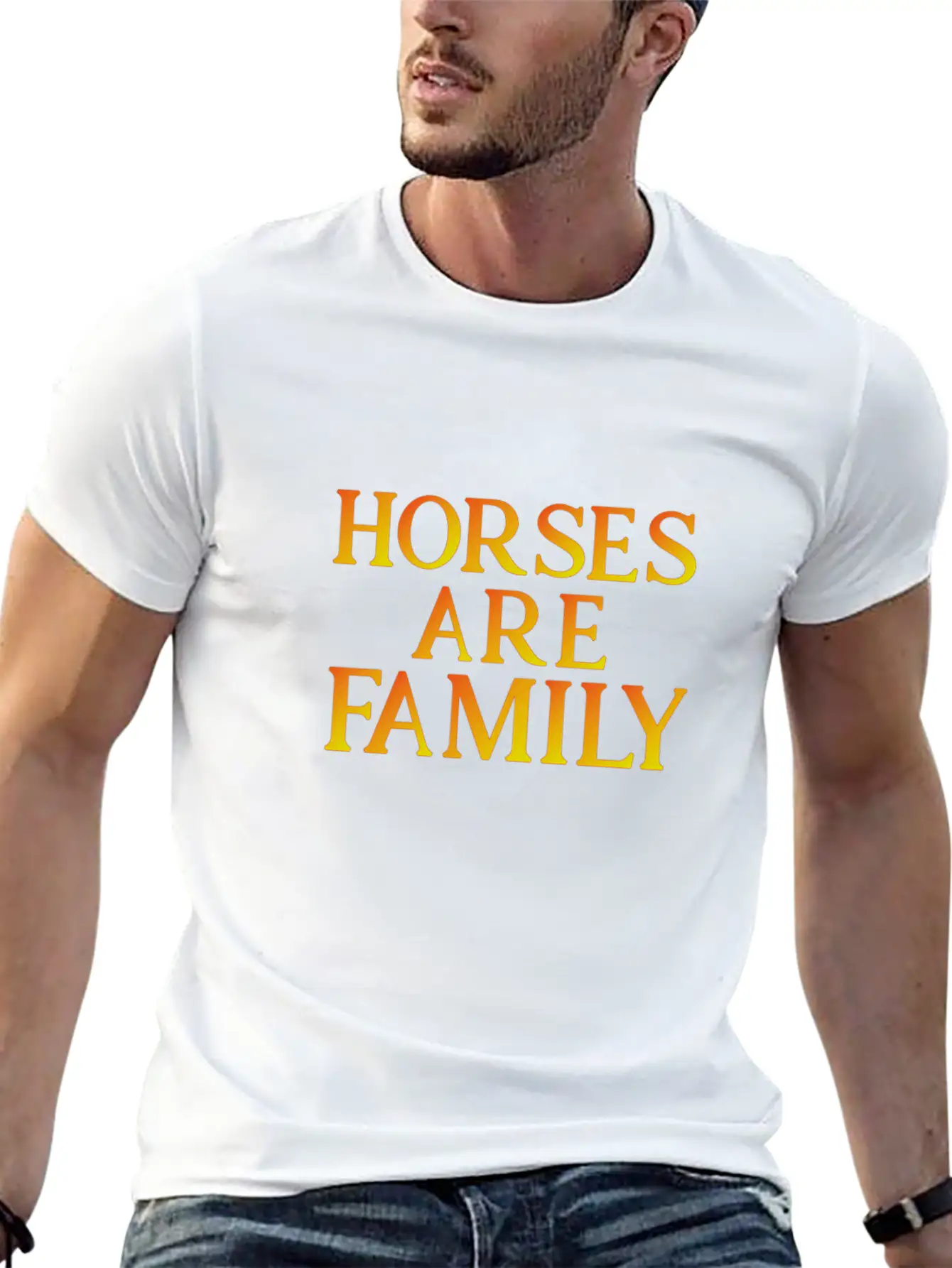 Horses Are Family 01 Unisex Casual T-Shirt – Clean Design For Daily Comfort