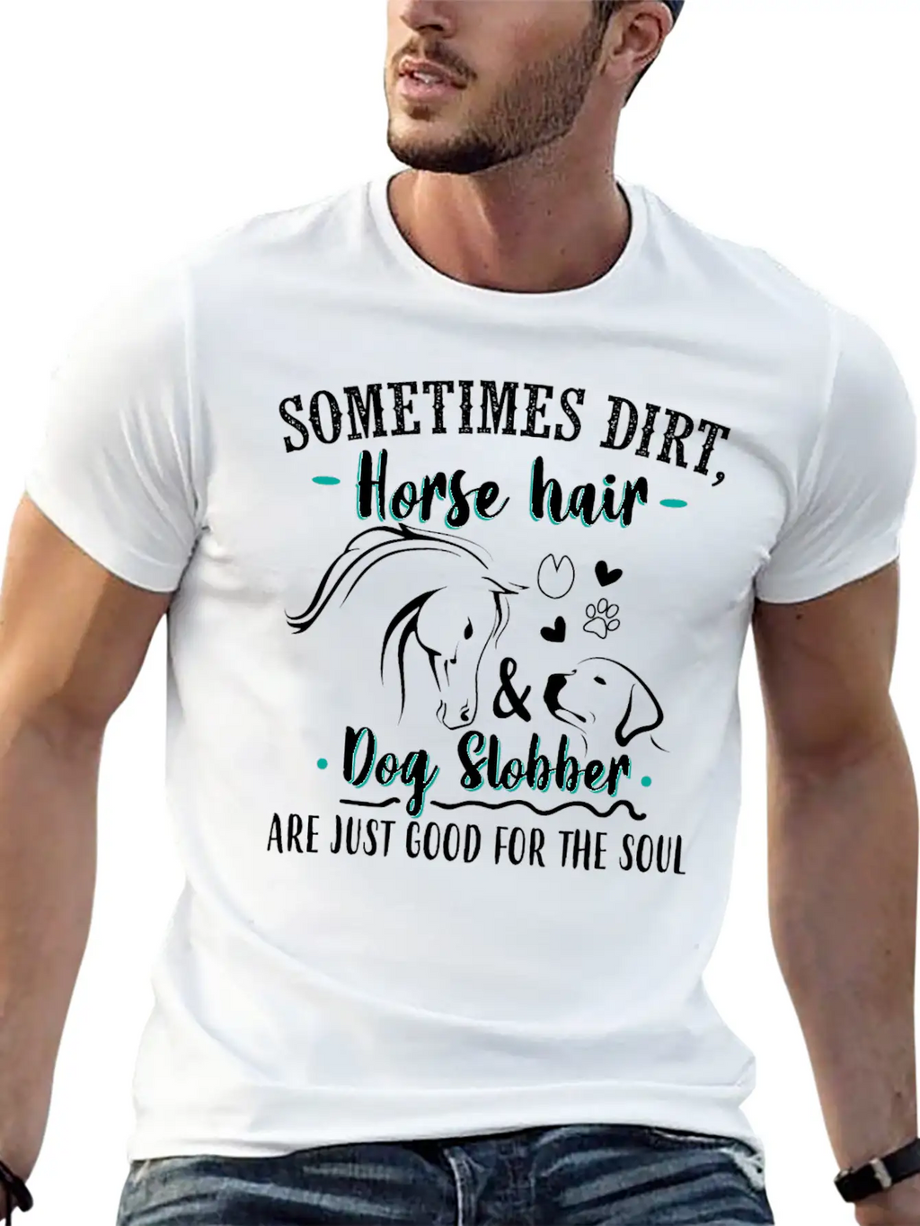 Horses Equestrian Rider Stylish Everyday T-Shirt – Unisex Basic Cotton Tee