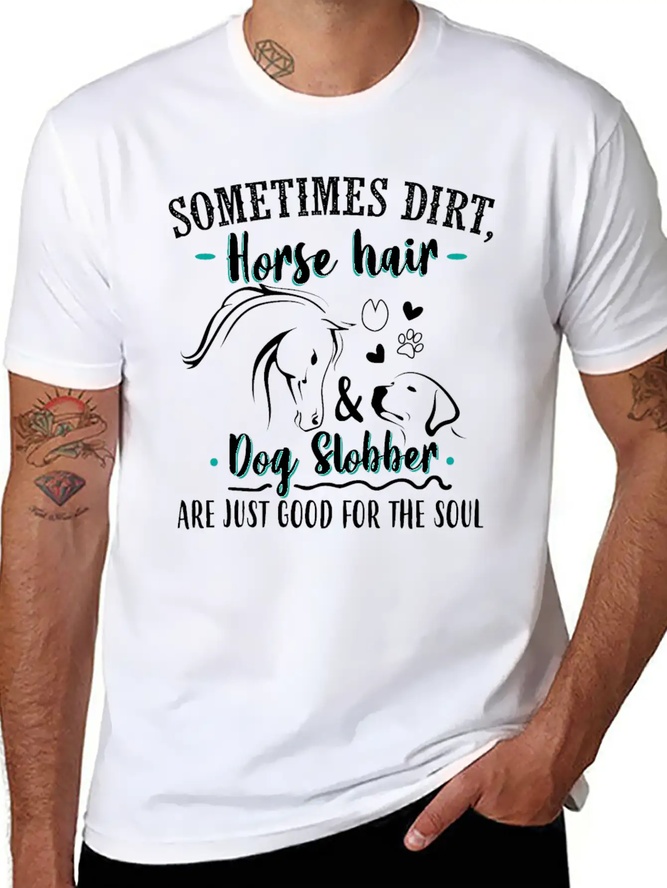 Horses Equestrian Rider Stylish Everyday T-Shirt – Unisex Basic Cotton Tee