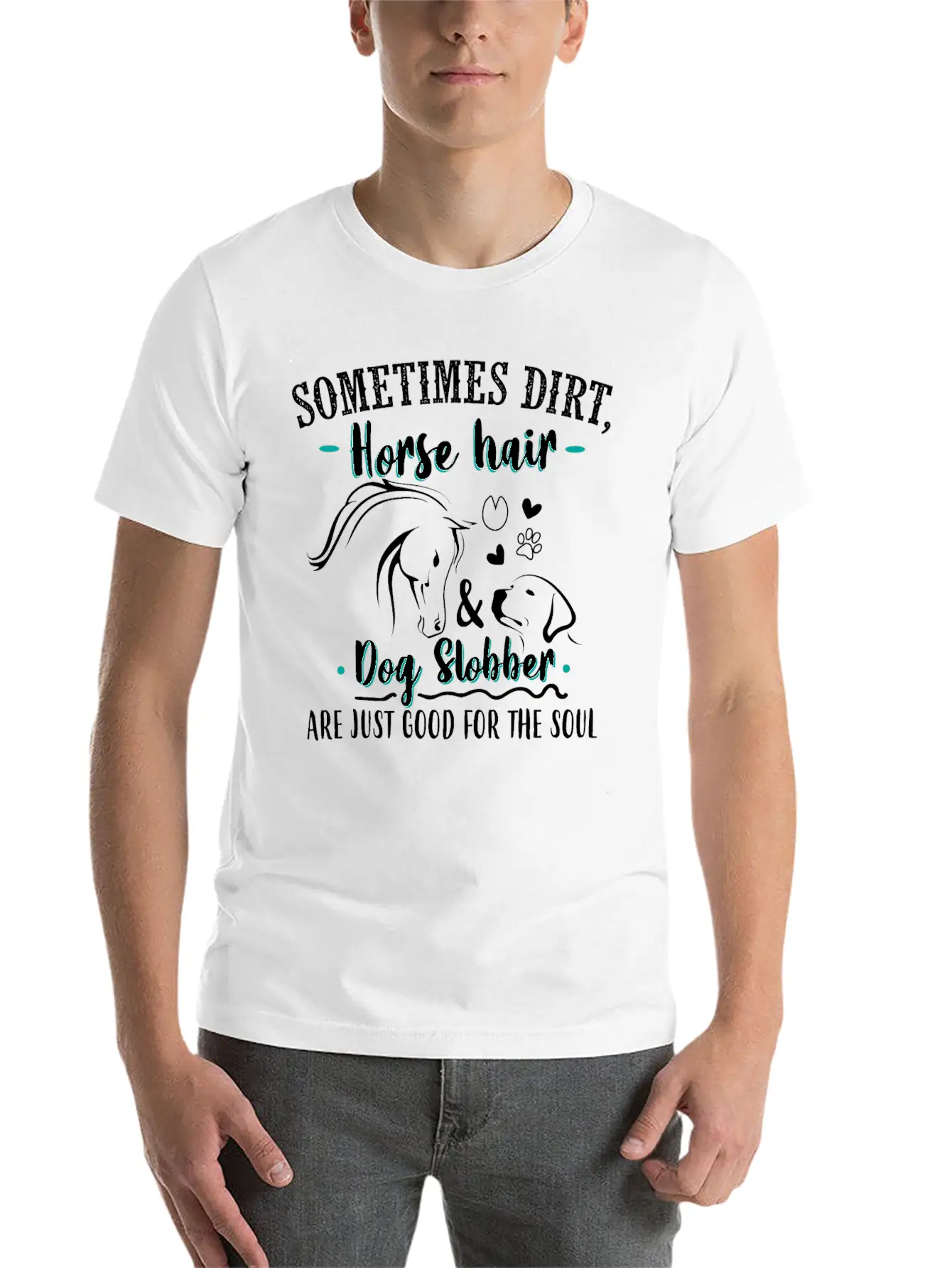 Horses Equestrian Rider Stylish Everyday T-Shirt – Unisex Basic Cotton Tee