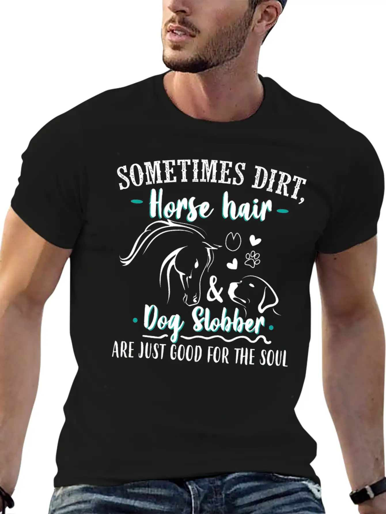 Horses Equestrian Rider Stylish Everyday T-Shirt – Unisex Basic Cotton Tee