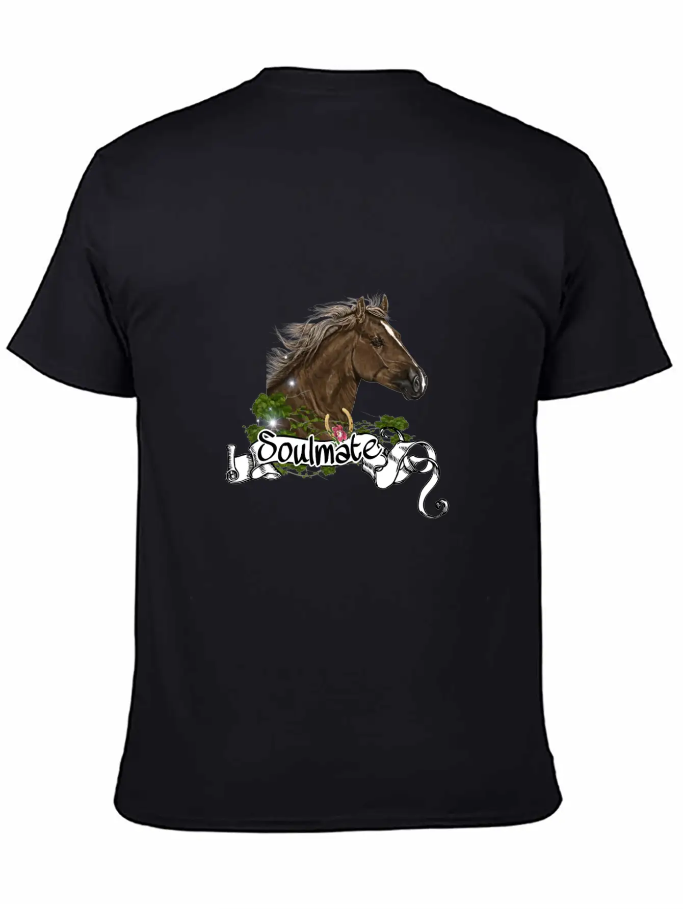 Horses, Horse Motif Casual Graphic T-Shirt – Simple And Comfortable Daily Wear