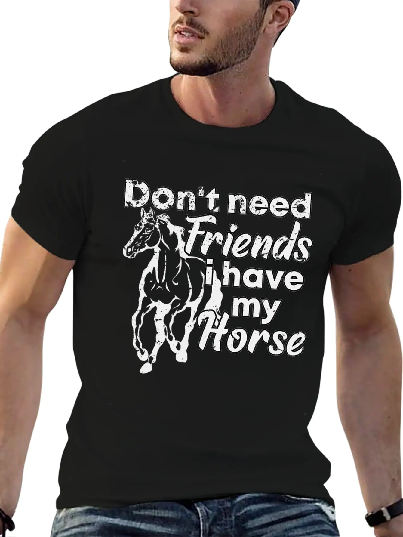 Horses Horse Shirt Stylish Everyday T-Shirt – Unisex Basic Cotton Tee