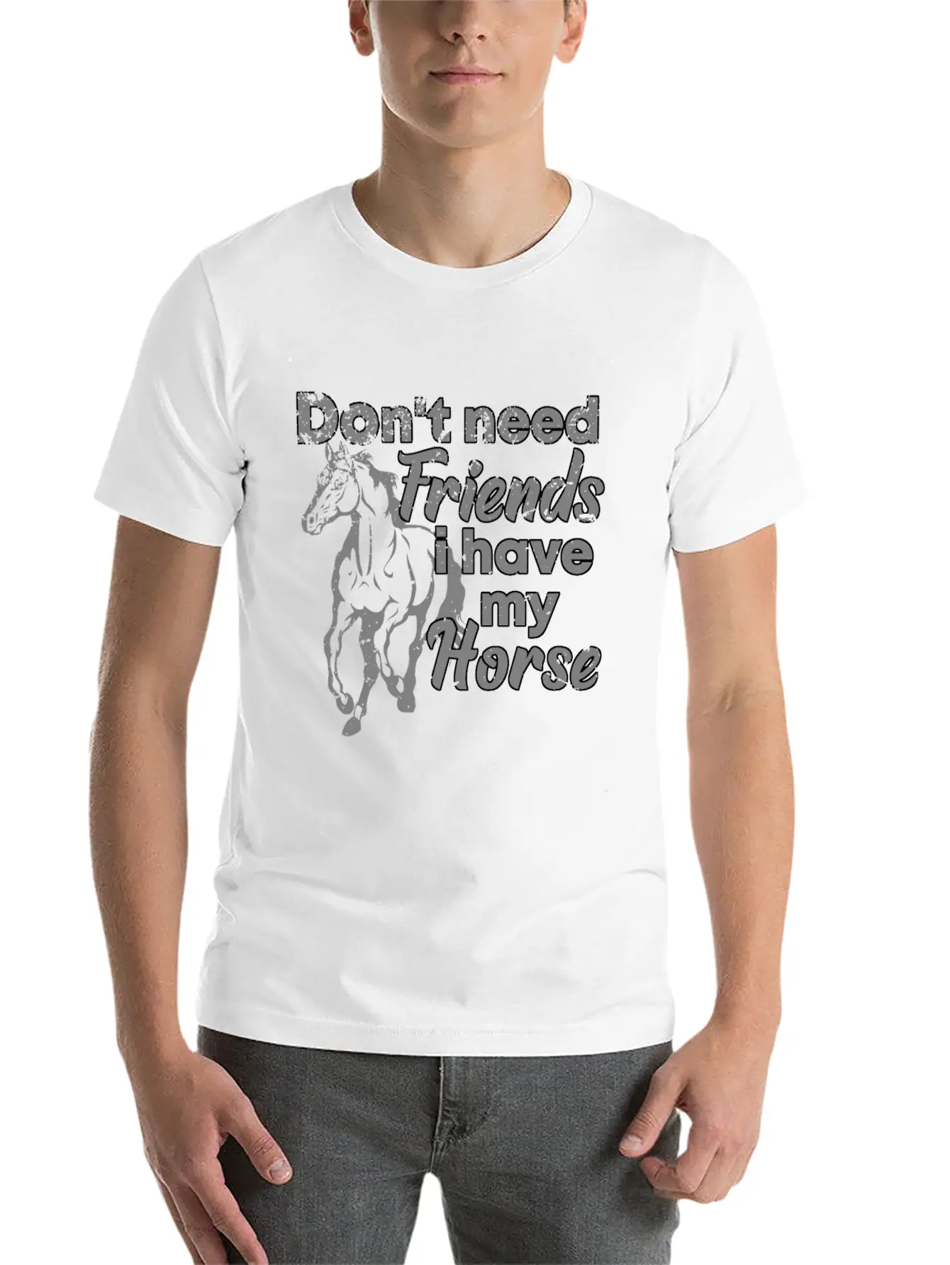 Horses Horse Shirt Stylish Everyday T-Shirt – Unisex Basic Cotton Tee