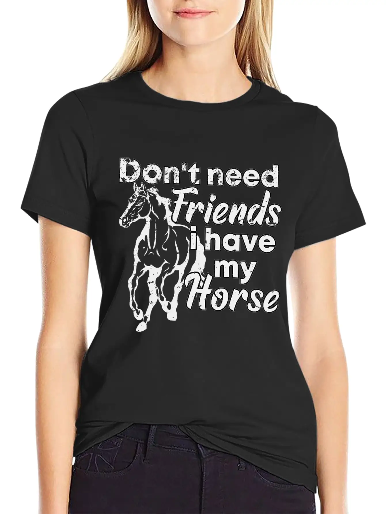 Horses Horse Shirt Stylish Everyday T-Shirt – Unisex Basic Cotton Tee