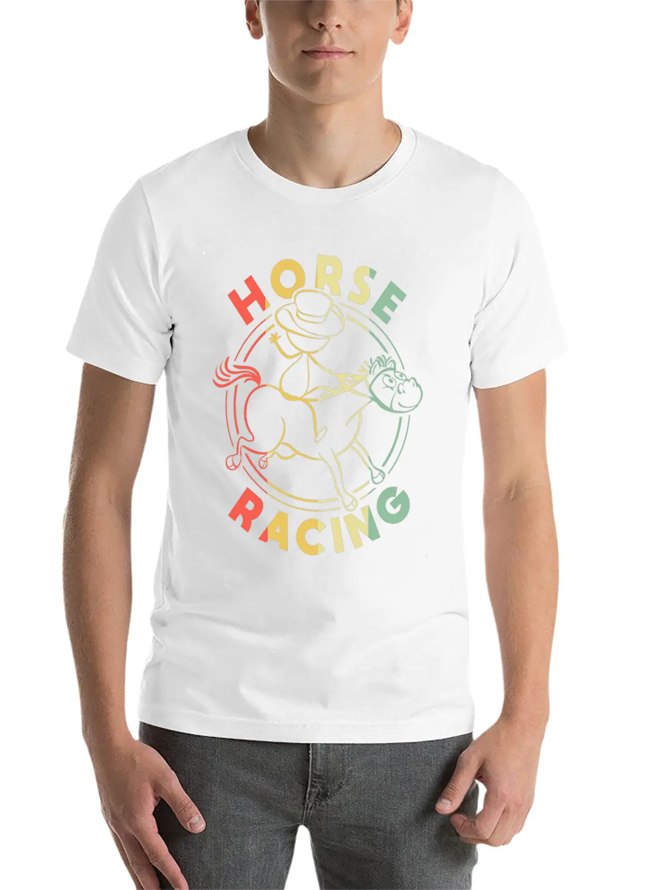 Horses Lover Equestrian Riding Unisex Casual T-Shirt – Clean Design For Daily Comfort