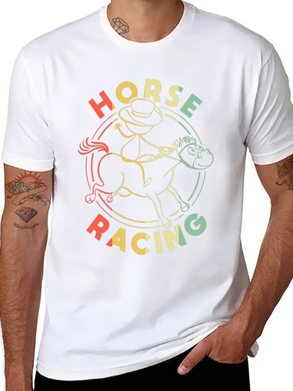 Horses Lover Equestrian Riding Unisex Casual T-Shirt – Clean Design For Daily Comfort