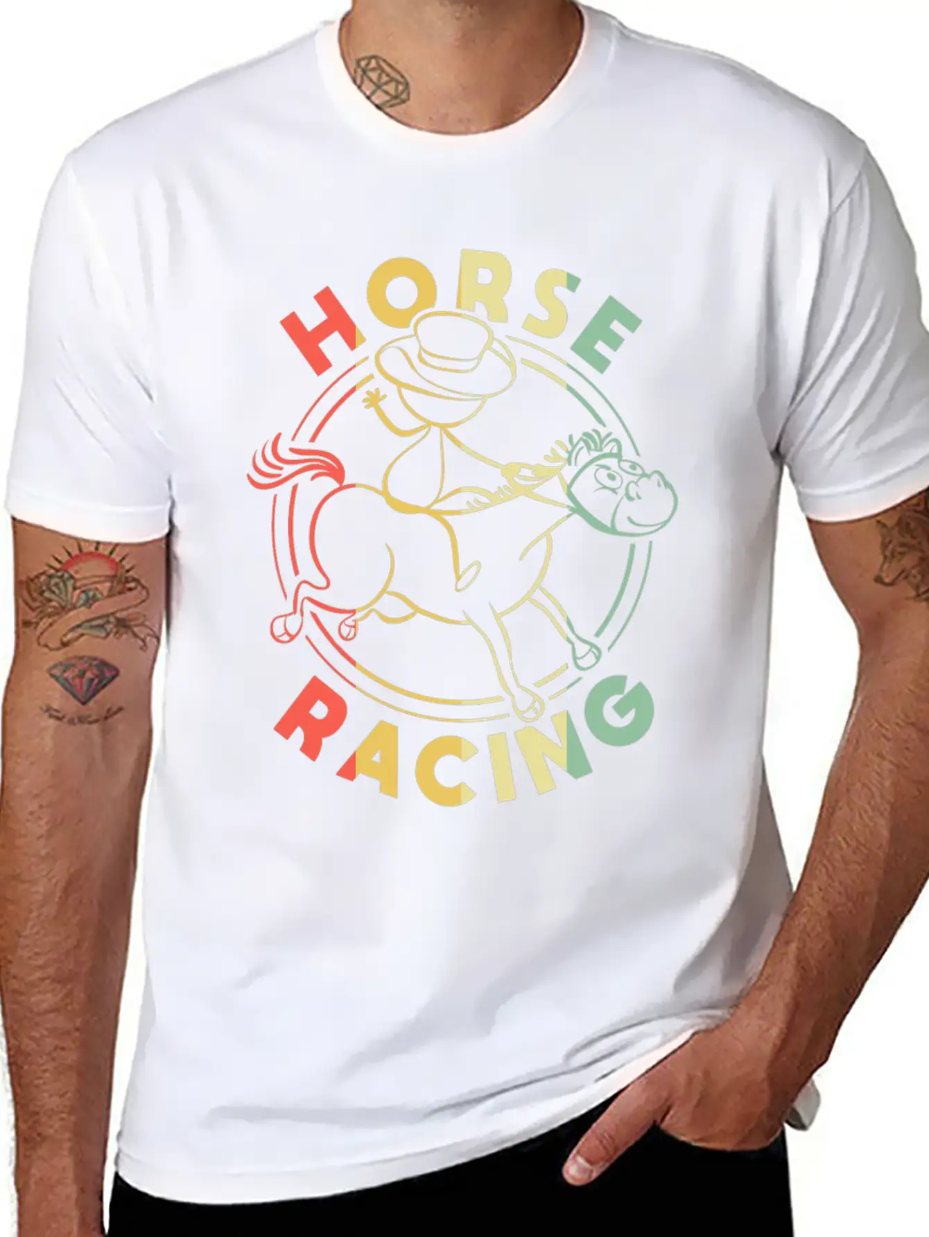 Horses Lover Equestrian Riding Unisex Casual T-Shirt – Clean Design For Daily Comfort