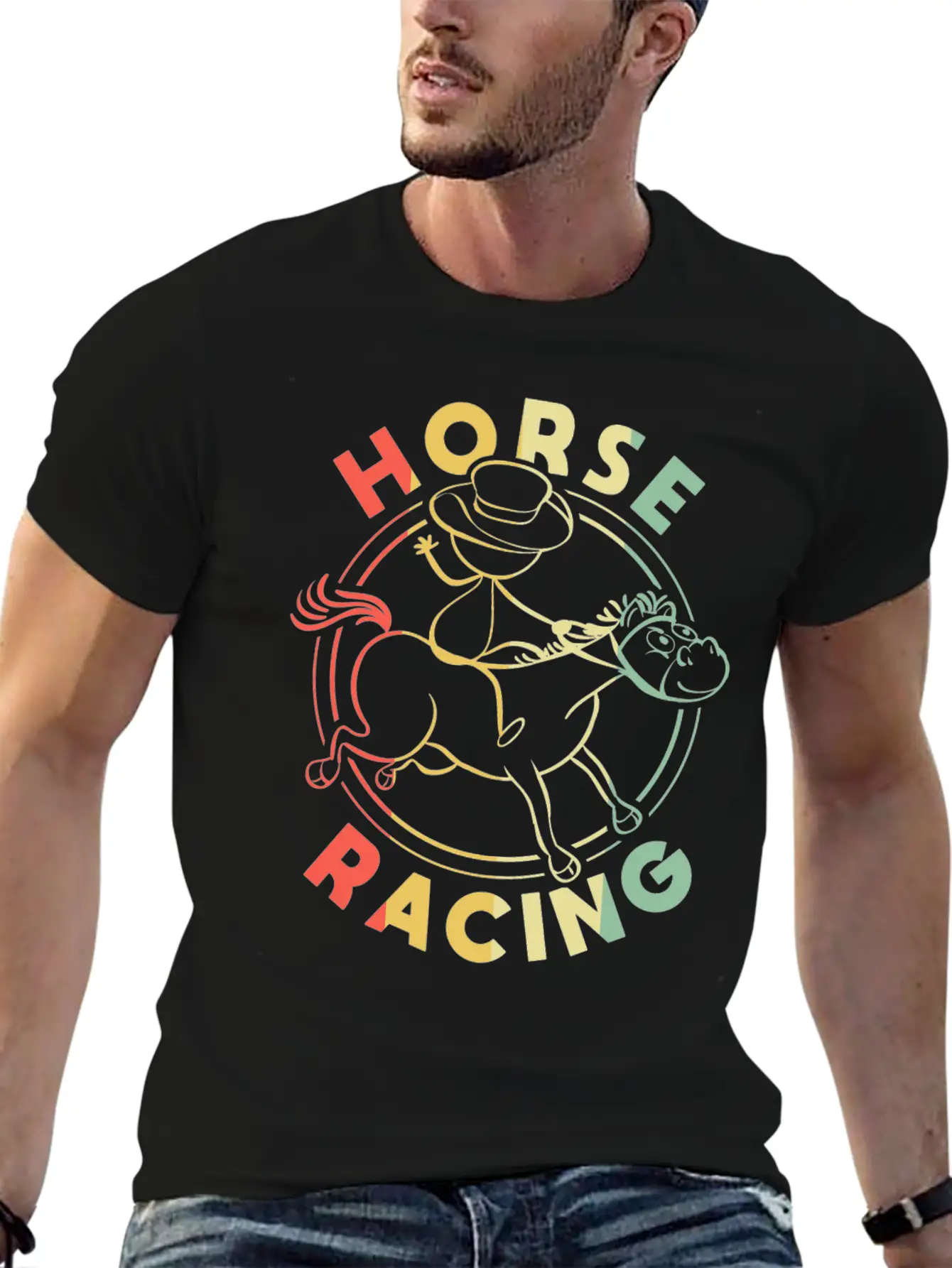 Horses Lover Equestrian Riding Unisex Casual T-Shirt – Clean Design For Daily Comfort