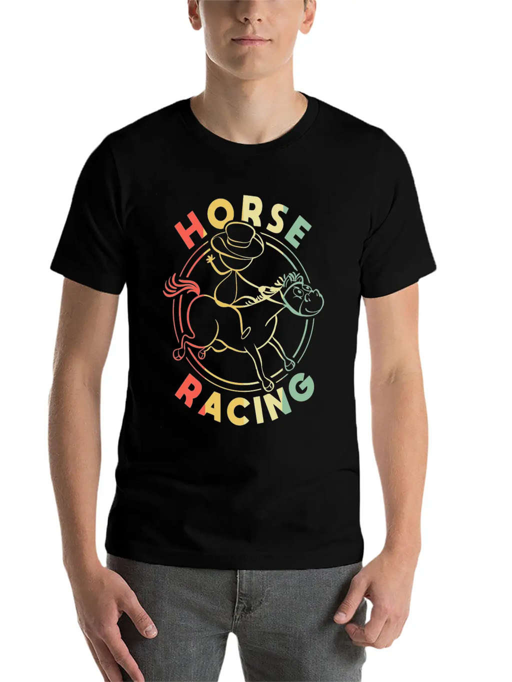 Horses Lover Equestrian Riding Unisex Casual T-Shirt – Clean Design For Daily Comfort